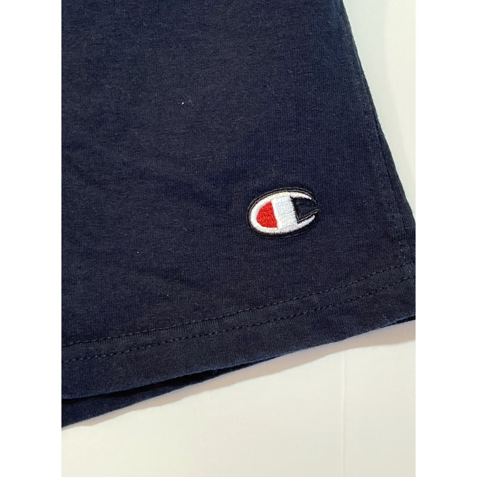 Champion VINTAGE Champion Mens Shorts Athletic 90s Navy Blue Embroidered Drawstring Elastic Waist M Size US 31 - 3 Thumbnail