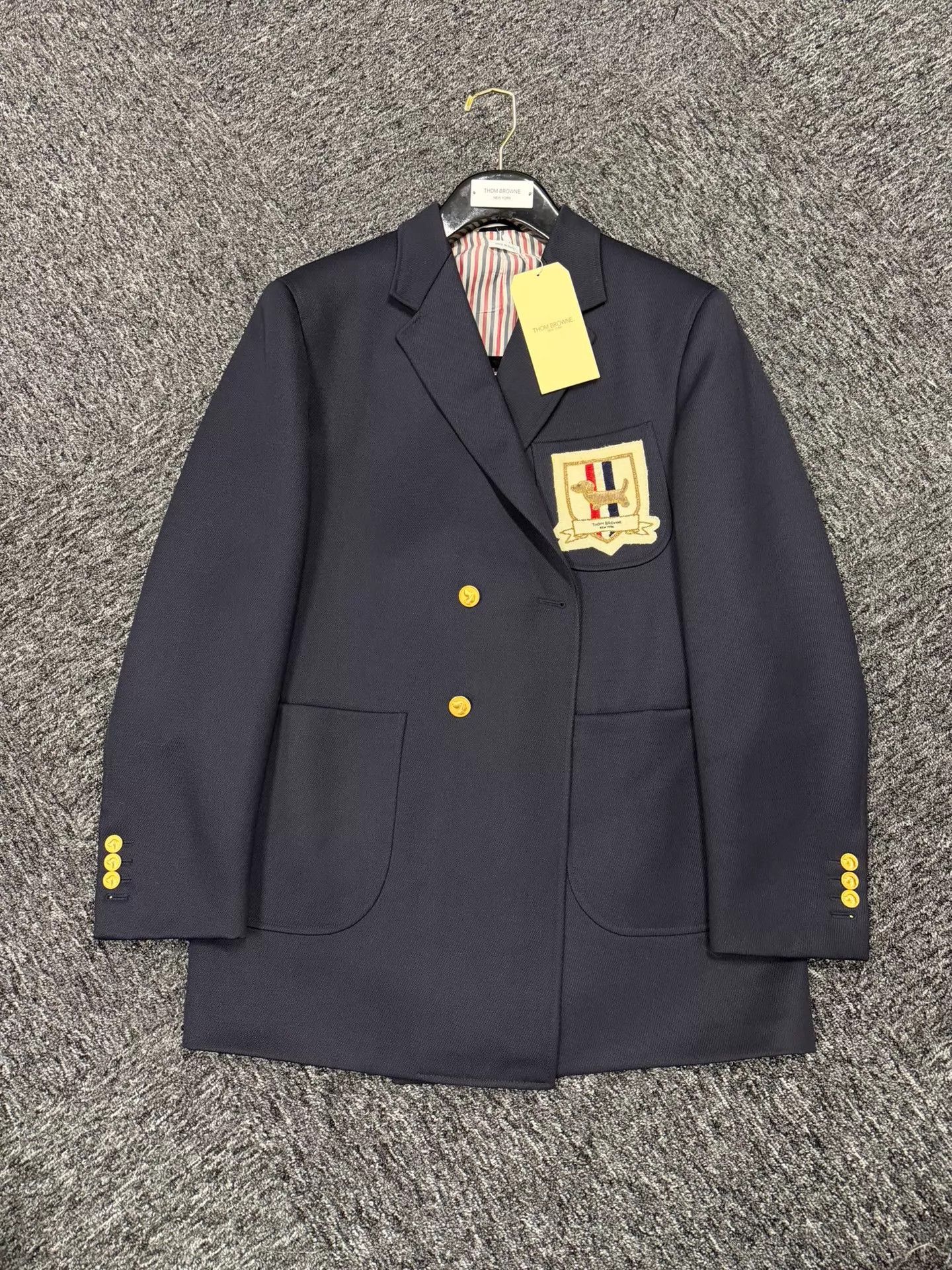 Thom Browne Thom Browne Men's Navy Gold-Button Wool Overcoat Size 2 Rare Size US M / EU 48-50 / 2 - 3 Thumbnail