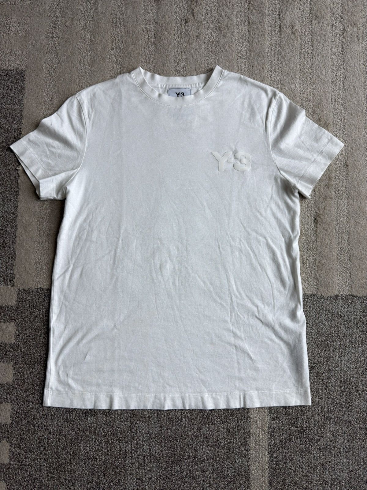 Y-3 Y-3 white logo tshirt Size US M / EU 48-50 / 2 - 1 Thumbnail