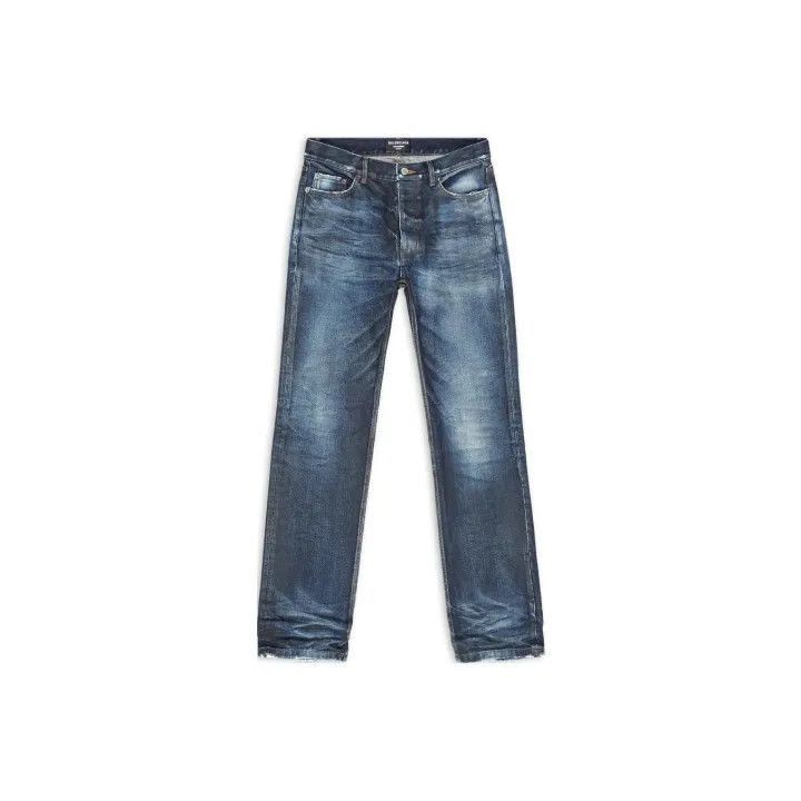 Other Balenciaga Balenciaga SS22 Blue Washed Straight Leg Jeans Size US 32 / EU 48 - 1 Thumbnail