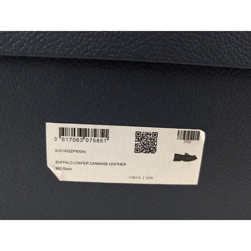 Dior o1rshd1 Buffalo Loafers Cannage Leather in Black Size US 11 / EU 44 - 24 Thumbnail