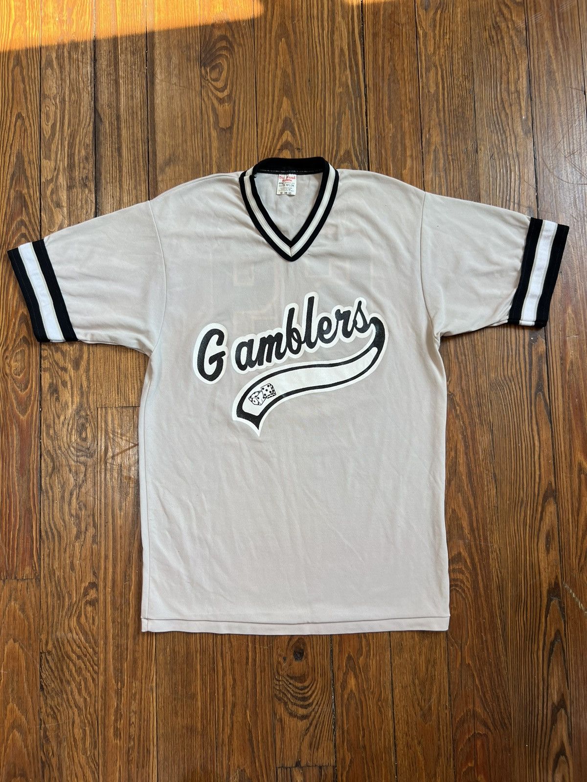 Vintage Vintage 80s Gamblers Baseball Jersey Dice Casino 69 Mafia Size US M / EU 48-50 / 2 - 2 Thumbnail
