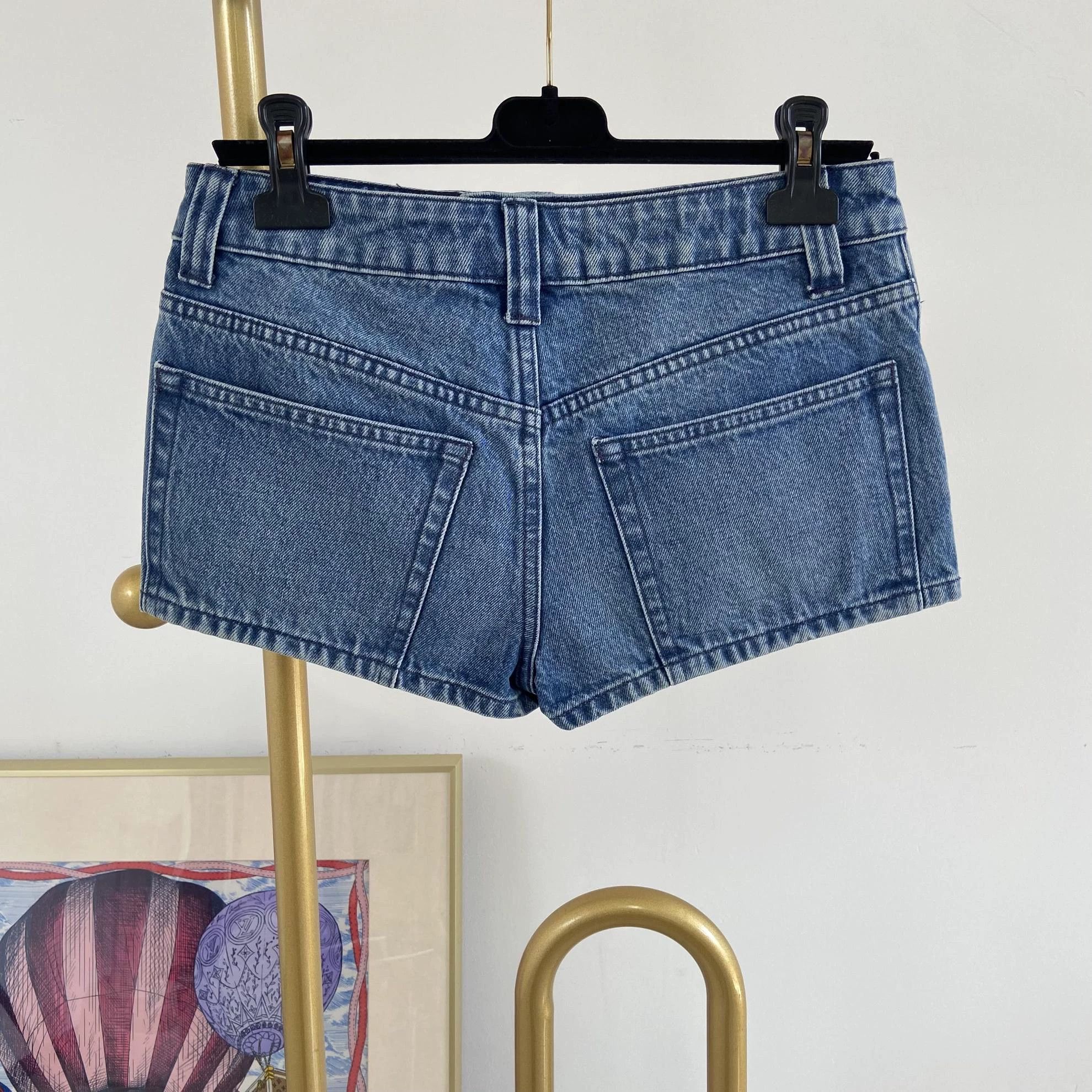 Alexander Wang Alexander Wang Women's Blue Denim Shorts 25 Size 25" / US 0 / IT 36 - 2 Thumbnail