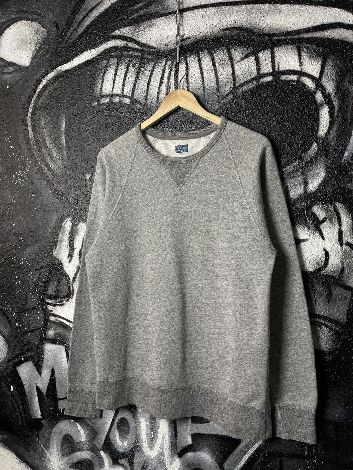 J.Crew × Vintage J.Crew Vintage Solid Grey Sweatshirt Men’s Size S Size US S / EU 44-46 / 1 - 1 Thumbnail