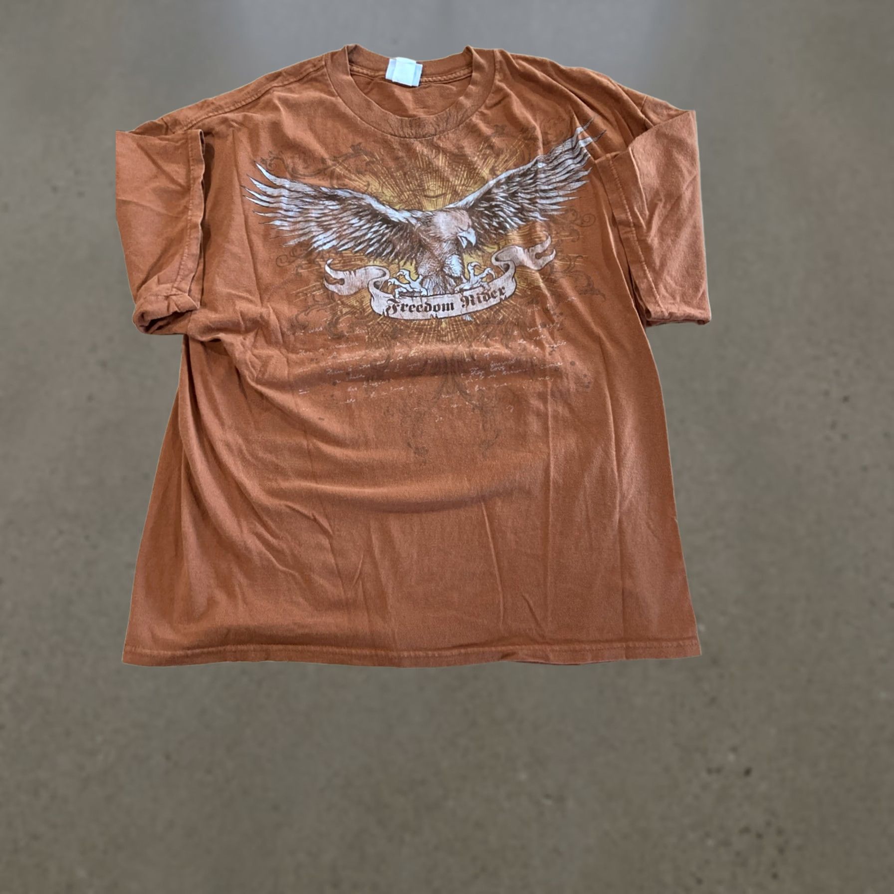 Harley Davidson National Heritage Harley-Davidson Mens T-Shirt 2XL Crew Neck Short Sleeve Eagle Orange 90s Y2K Skull Motorcycle Logo Vintage: No Size US XXL / EU 58 / 5 - 1 Thumbnail