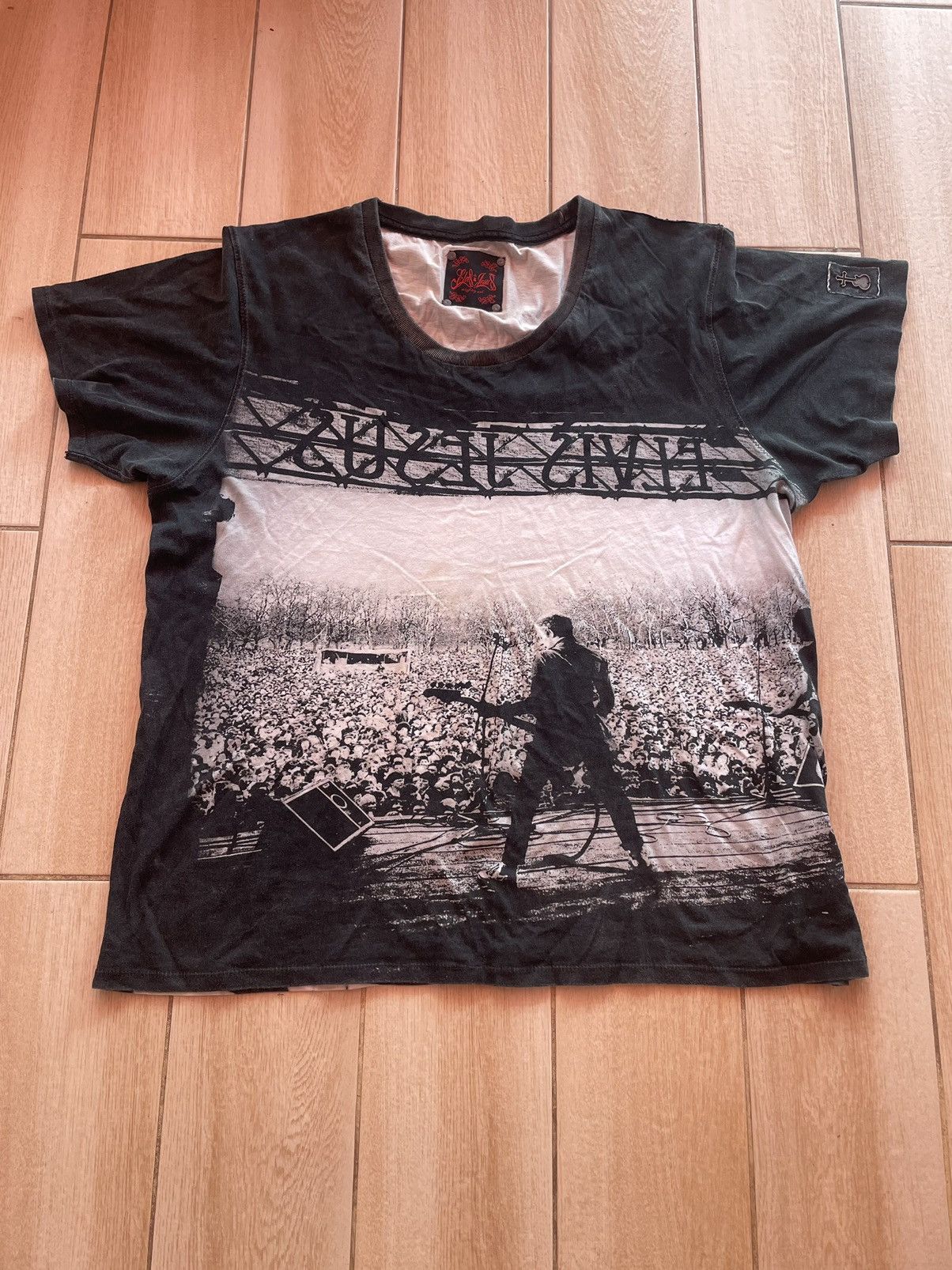 Band Tees × Vintage Elvis Jesus Concert AOP Crazy T Shirt Designer Graphic Tee Size US XXL / EU 58 / 5 - 3 Thumbnail