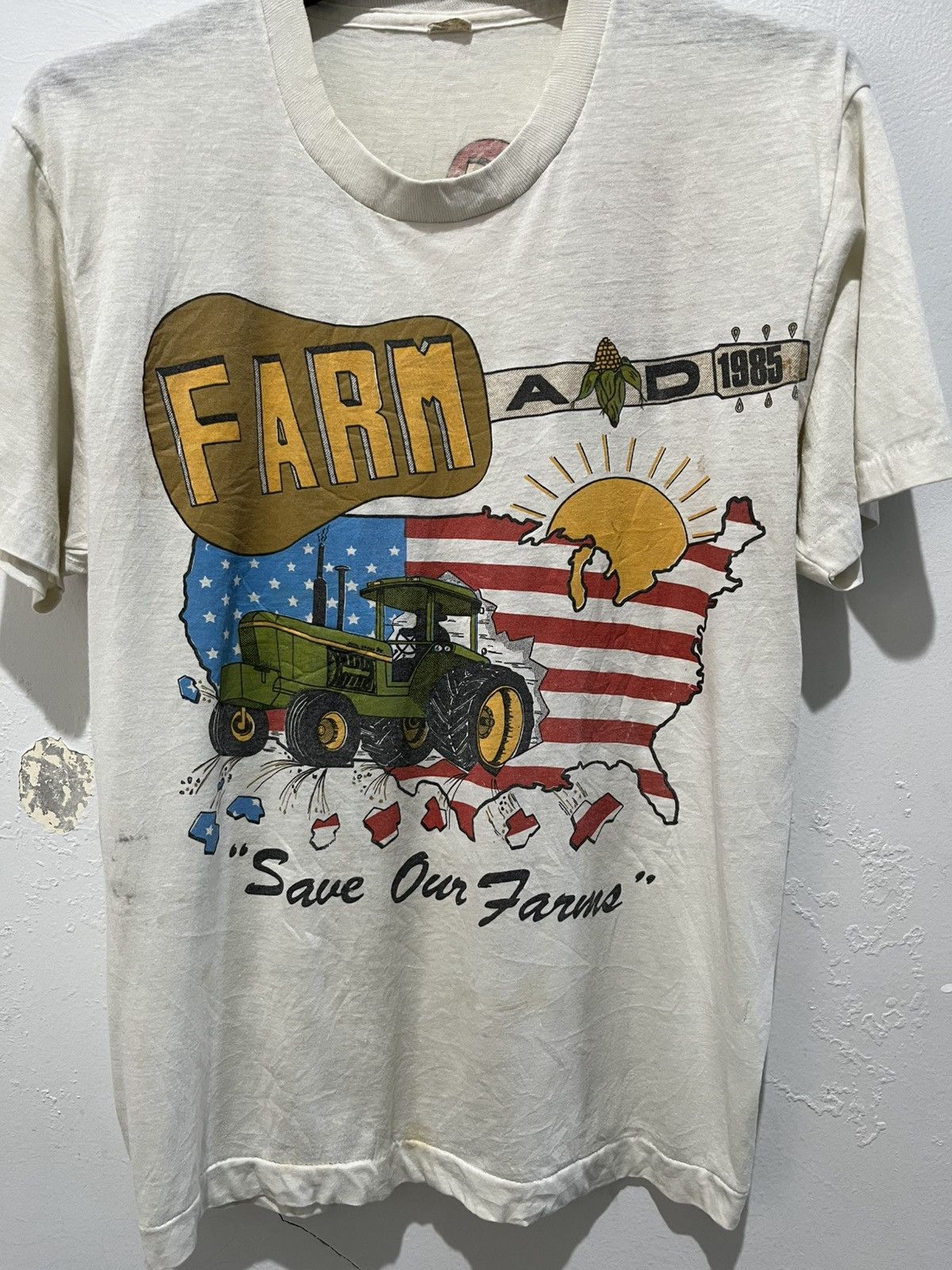 Vintage VINTAGE FARM AID 1985 Size US L / EU 52-54 / 3 - 1 Thumbnail