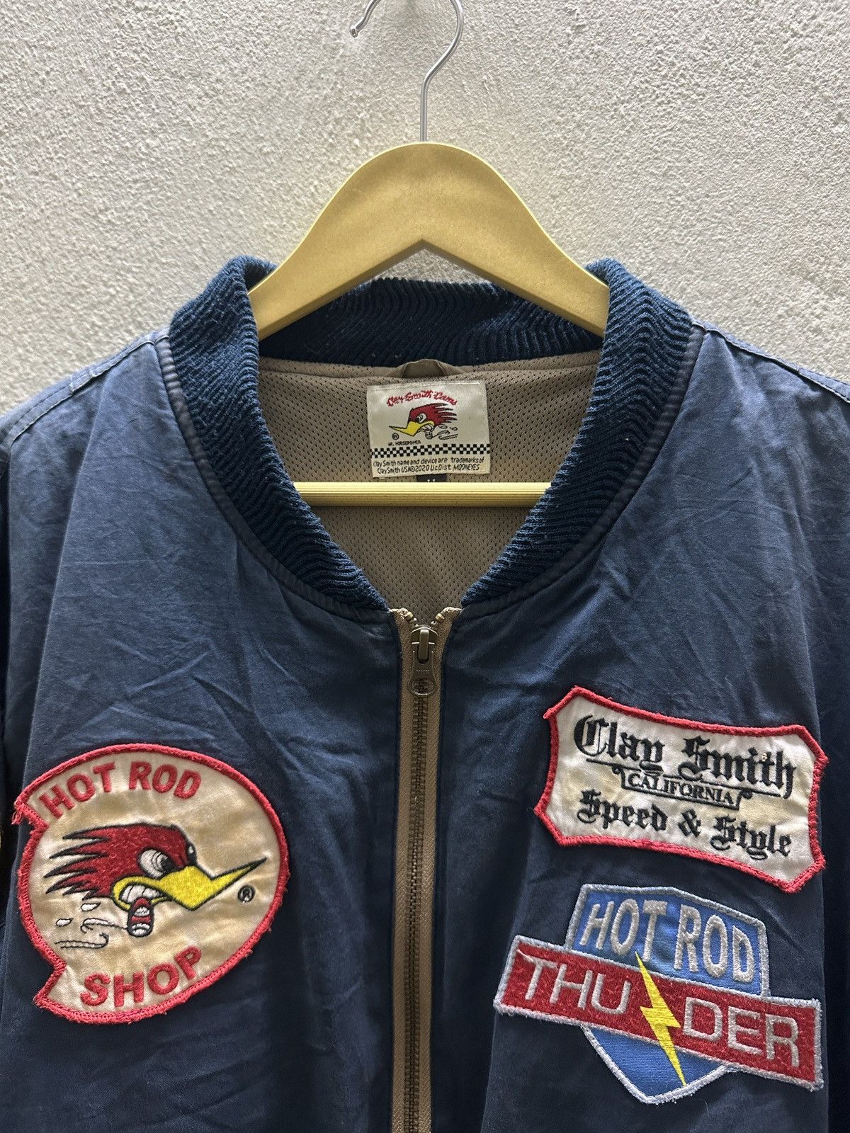 Vintage Vintage Clay Smith Hot Rod Thunder Racing Calif Jacket Size US L / EU 52-54 / 3 - 9 Thumbnail