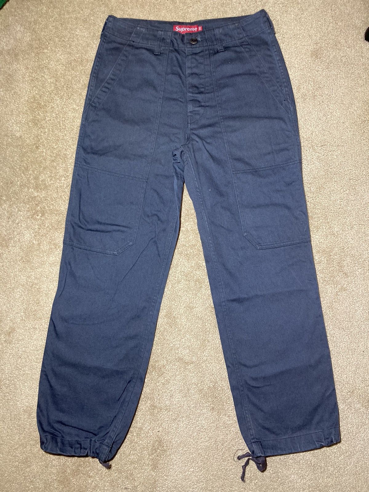 Supreme 2002 Supreme Twill Pants Gray Vintage Cargo 90s Military 30 Size US 30 / EU 46 - 2 Thumbnail