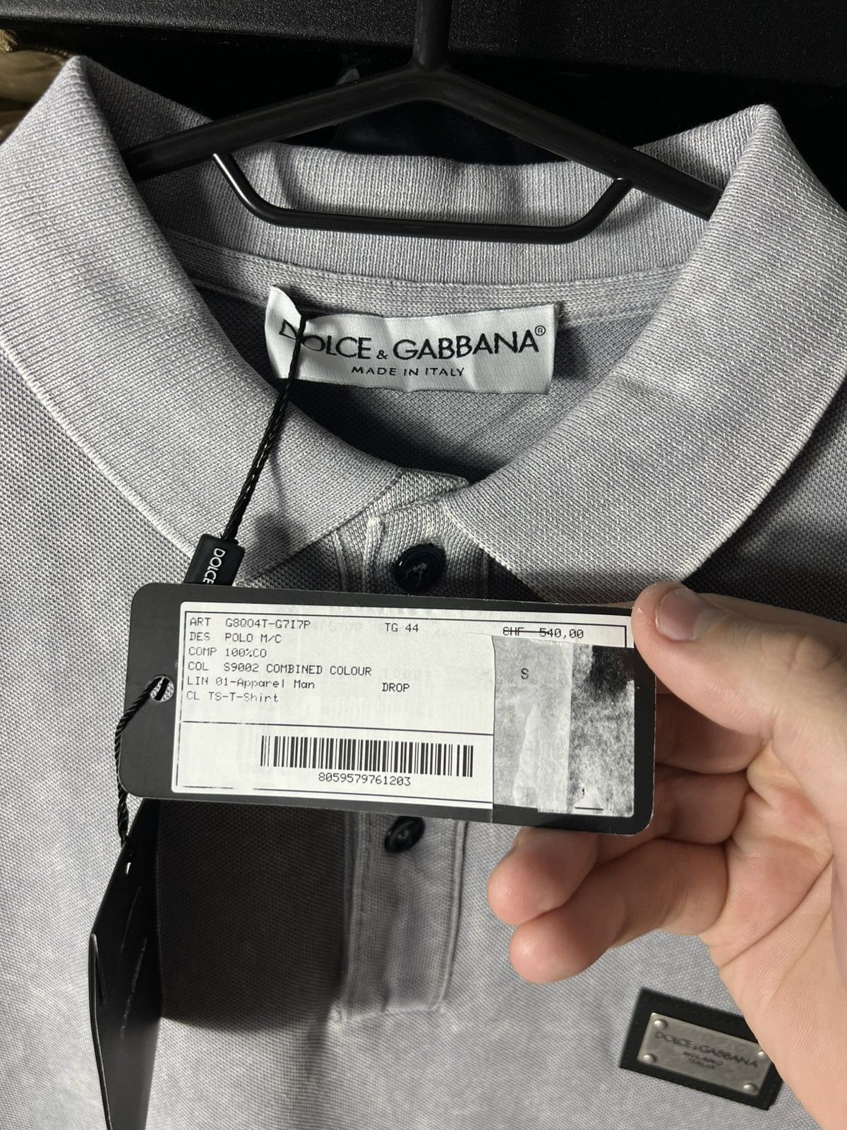 Dolce & Gabbana NWT Dolce & Gabbana Milano Garment Dyed Polo Shirt Size S Size US S / EU 44-46 / 1 - 10 Thumbnail