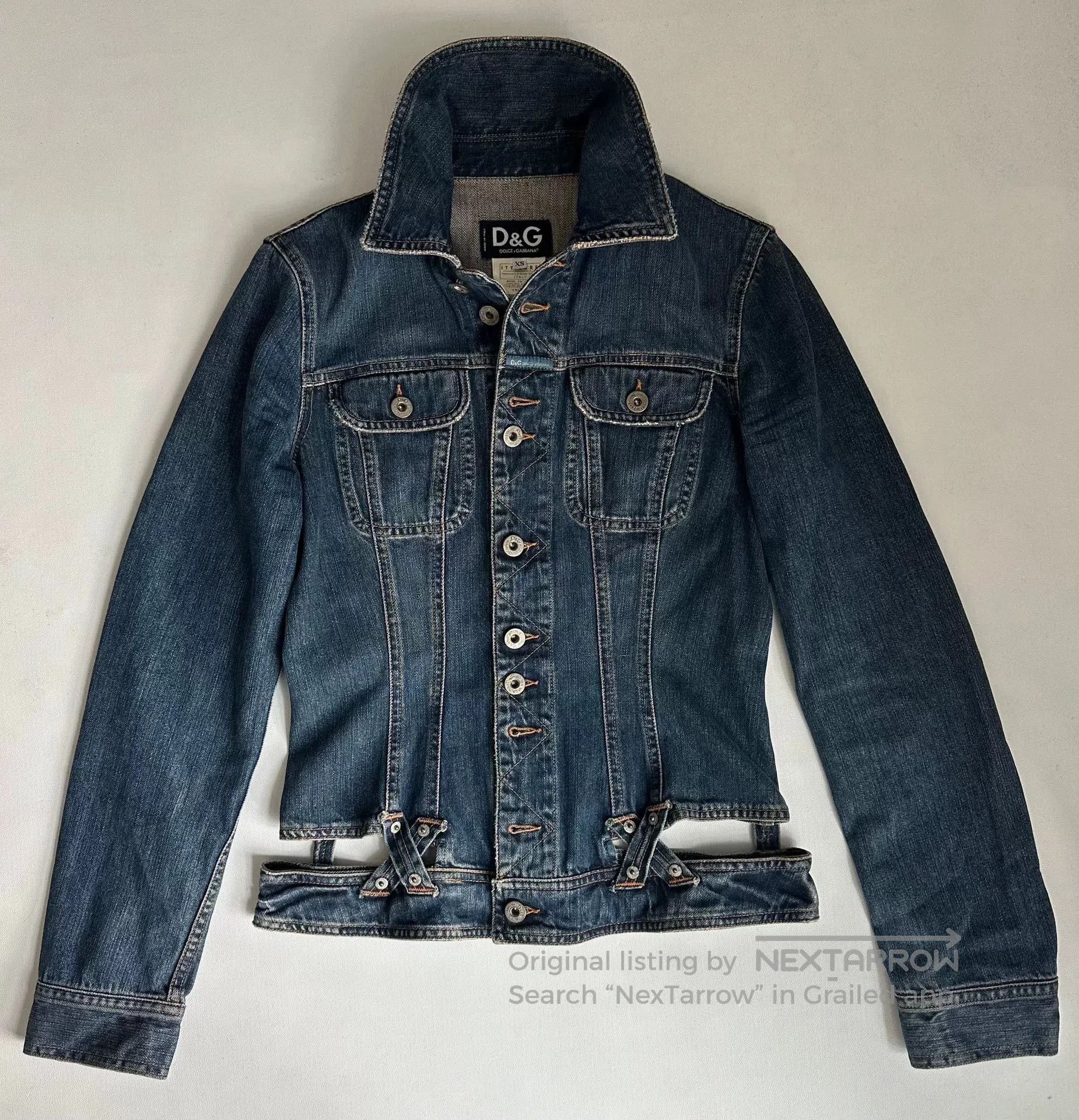 Dolce & Gabbana Dolce&Gabbana Denim Jacket with Cutout Design. Size US XS / EU 42 / 0 - 3 Thumbnail