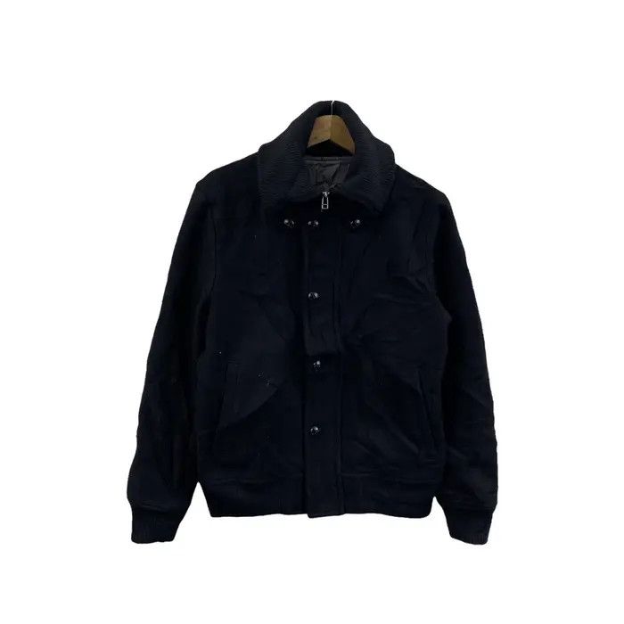 United Arrows Vtg UNITER ARROWS JAPAN Minimalist Peacoat Jacket Heavy Size US M / EU 48-50 / 2 - 1 Thumbnail