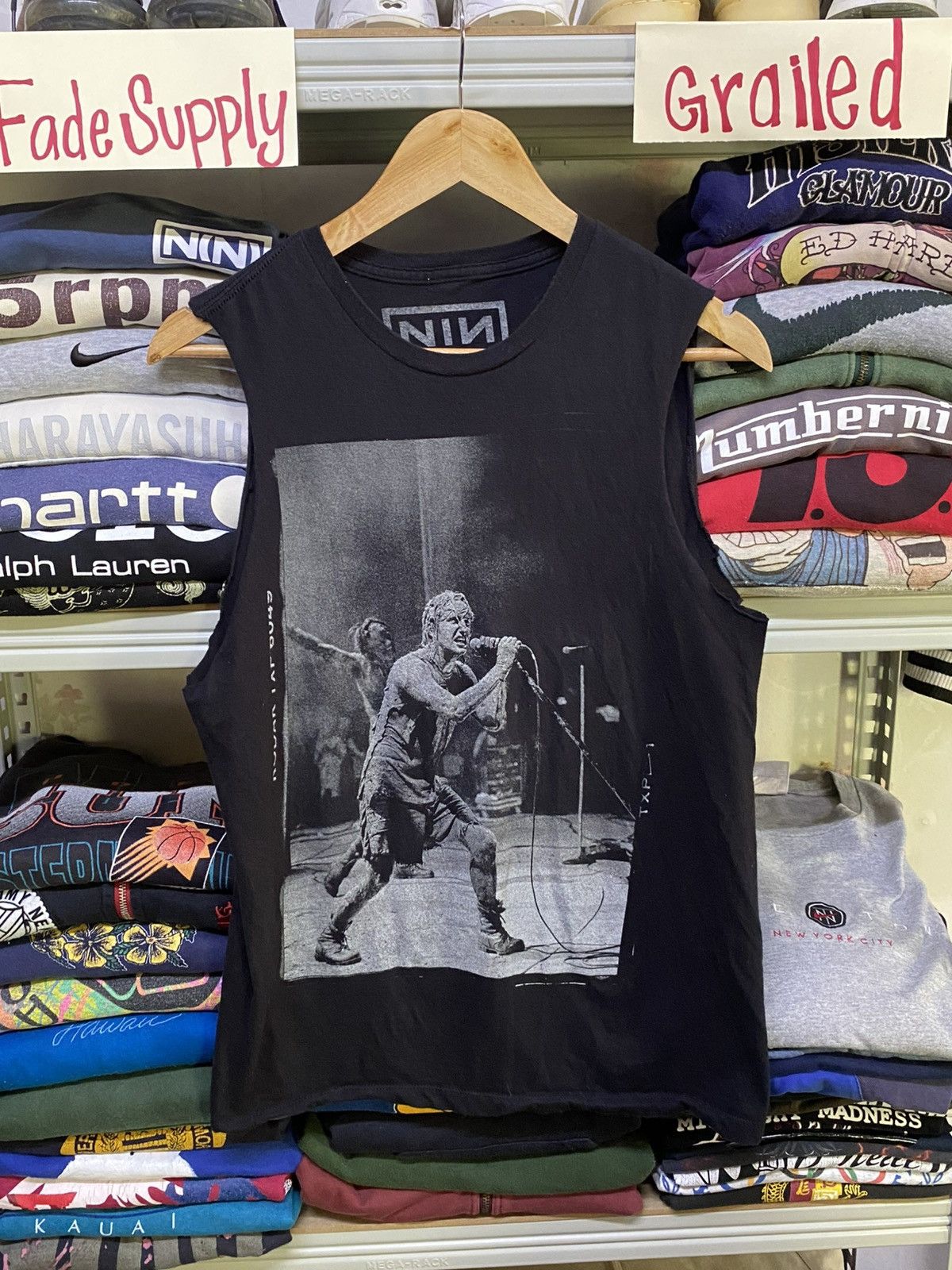 Band Tees Vintage Nine inch nails self destruct 1994 sleeveless Size US S / EU 44-46 / 1 - 1 Thumbnail