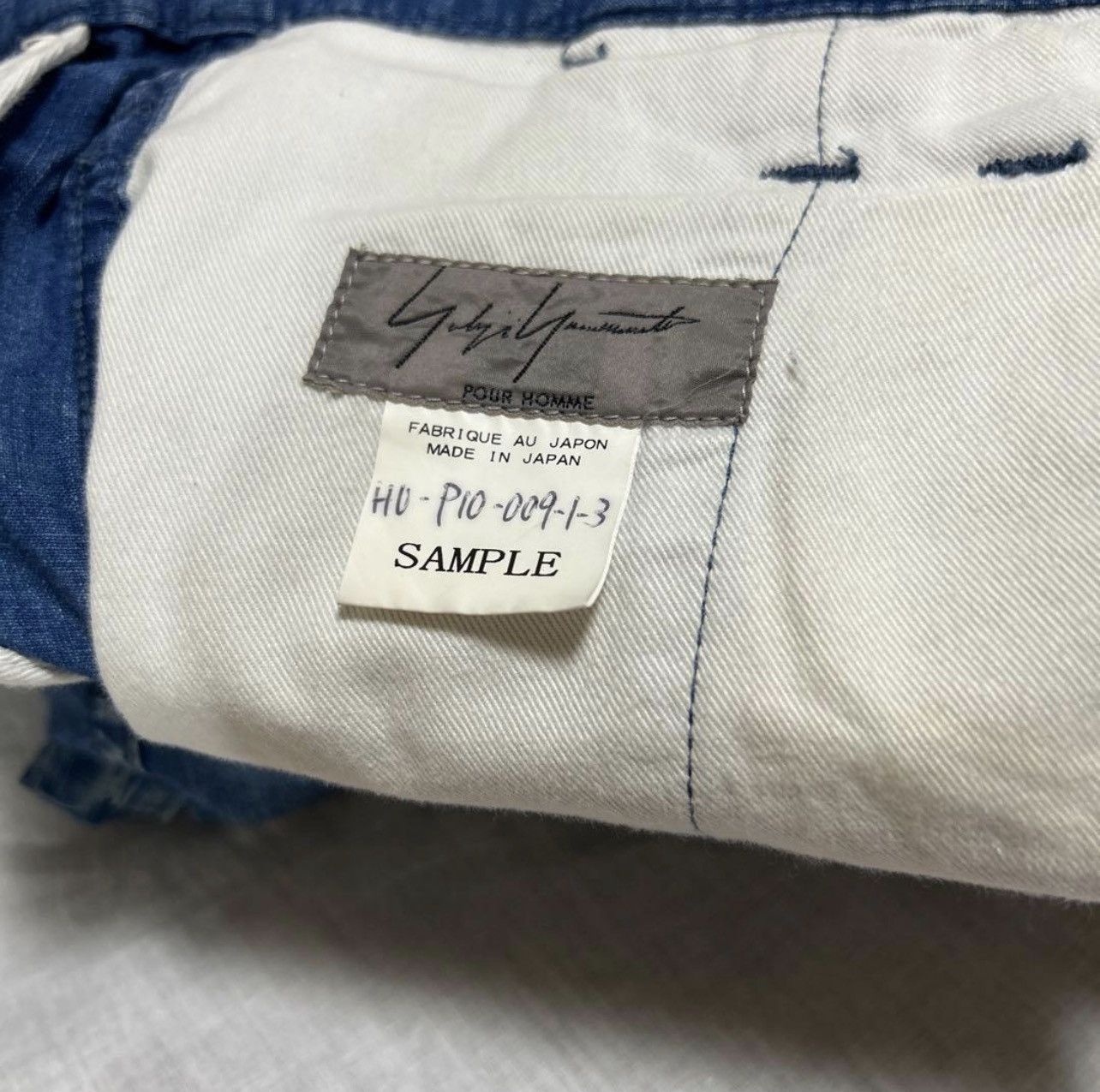 Yohji Yamamoto yohji yamamoto pour homme denim pants bottom sample Size US 43 - 4 Thumbnail