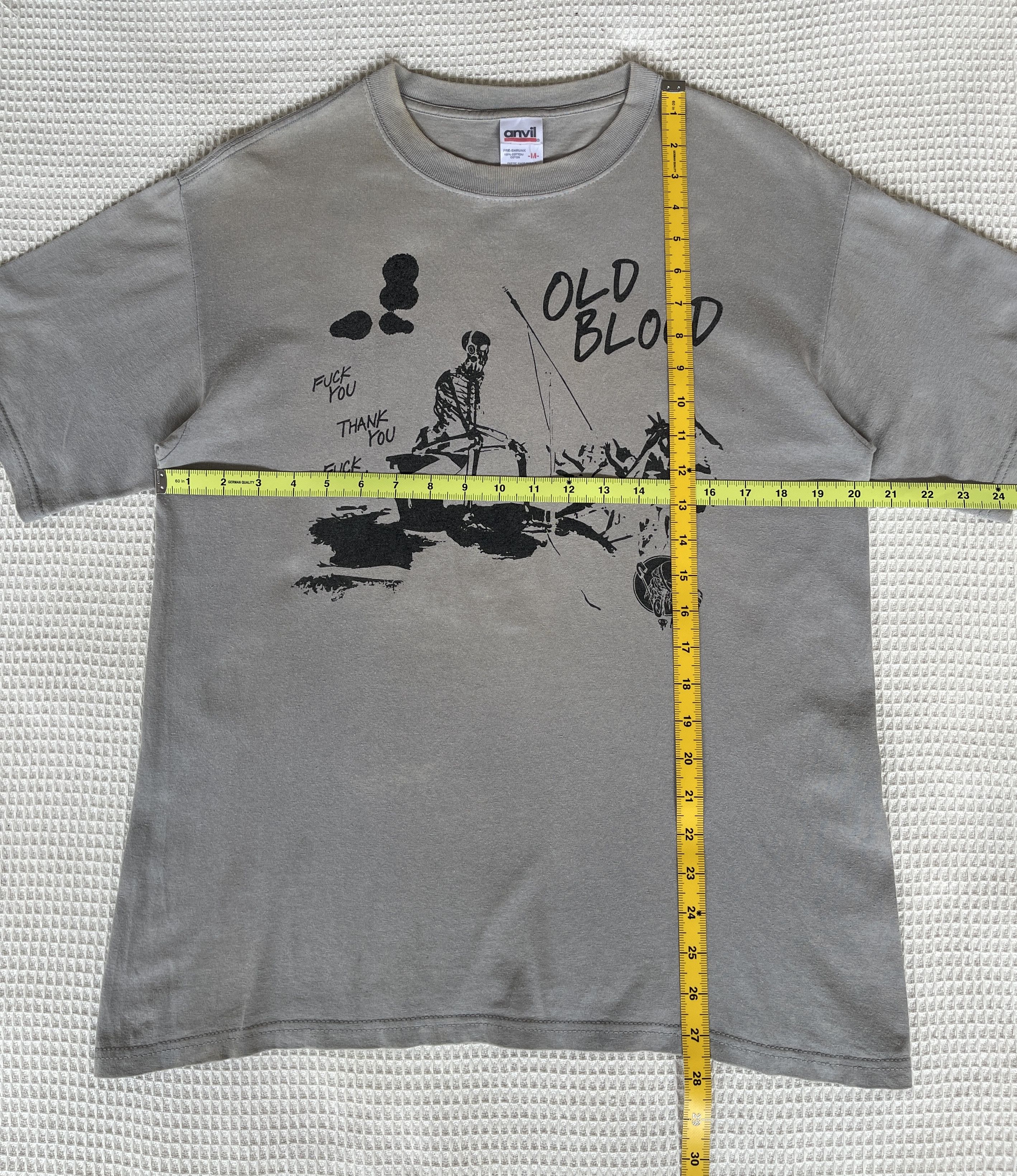 Fuck Art, Make Tees Vintage’90s🔥Skull Old Blood Fuck You Thank You Tshirt Size US M / EU 48-50 / 2 - 13 Thumbnail
