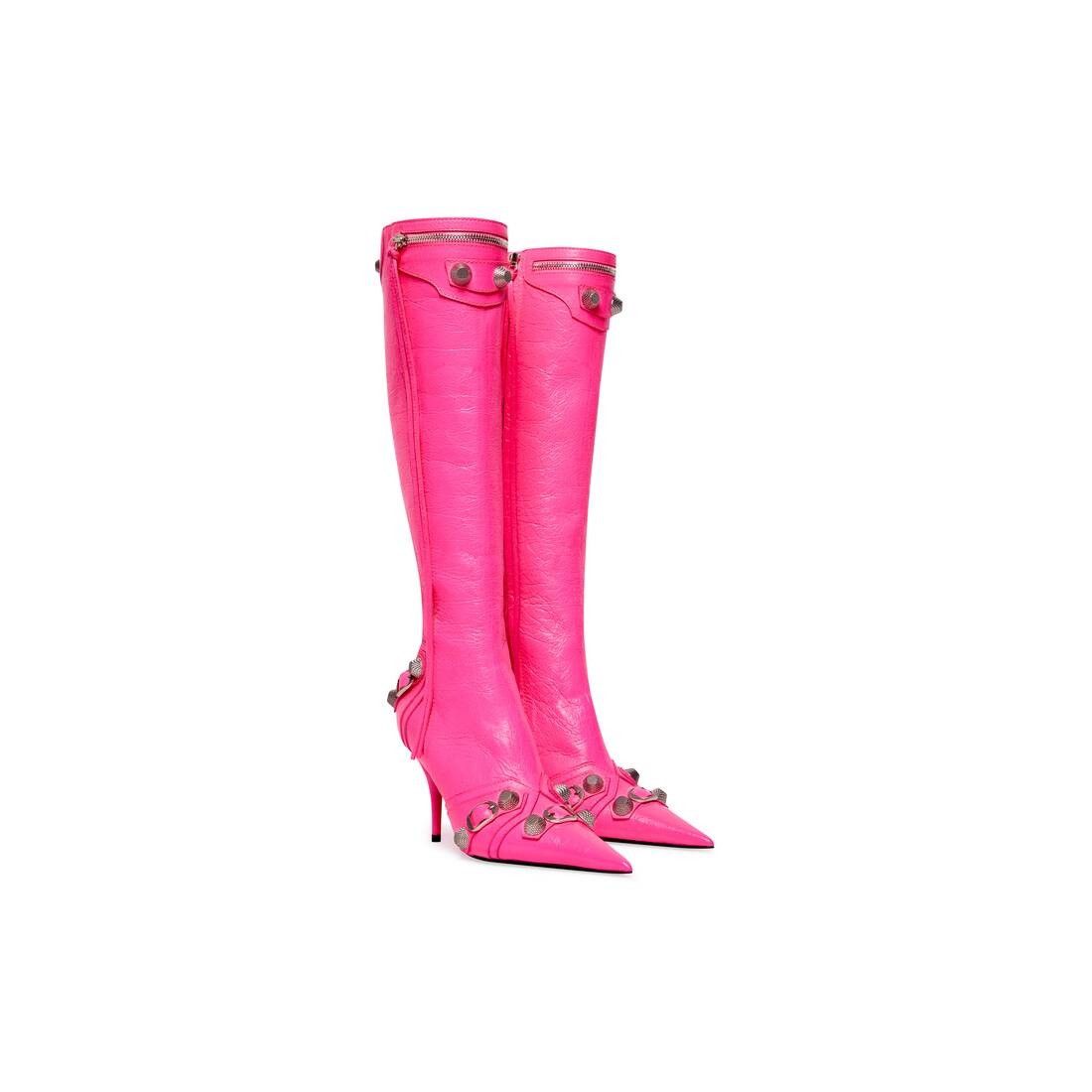 Balenciaga o1w1db10125 Cagole 90mm Boots in Fluo Pink Size US 12 / IT 42 - 2 Thumbnail