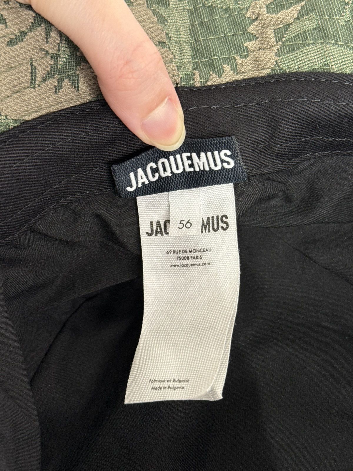 Jacquemus Jacquemus Le Bob Tecido bucket hat Size ONE SIZE - 3 Thumbnail