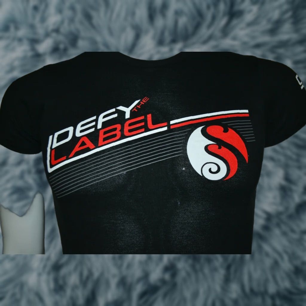 Vintage Womens Sober Society Defy The Label T Shirt Small Nice MI Empowering Recovery Shirt Womens Black Short Sleeve 100% Cotton Graphic Tee Size S / US 4 / IT 40 - 1 Thumbnail