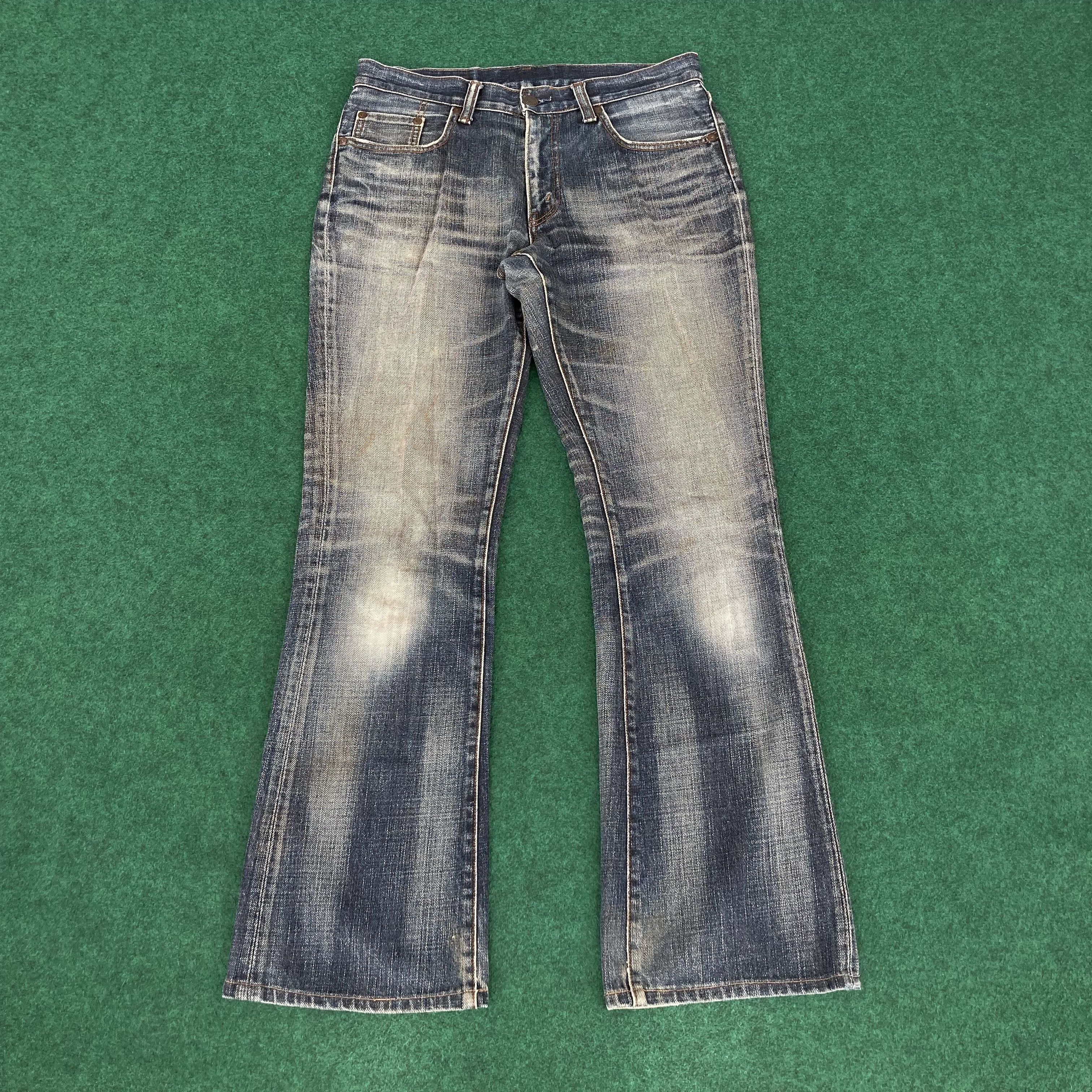 Big John Vtg Big John Blue Denim Flare Sz 32 Bootcut Jeans Size US 32 / EU 48 - 1 Thumbnail