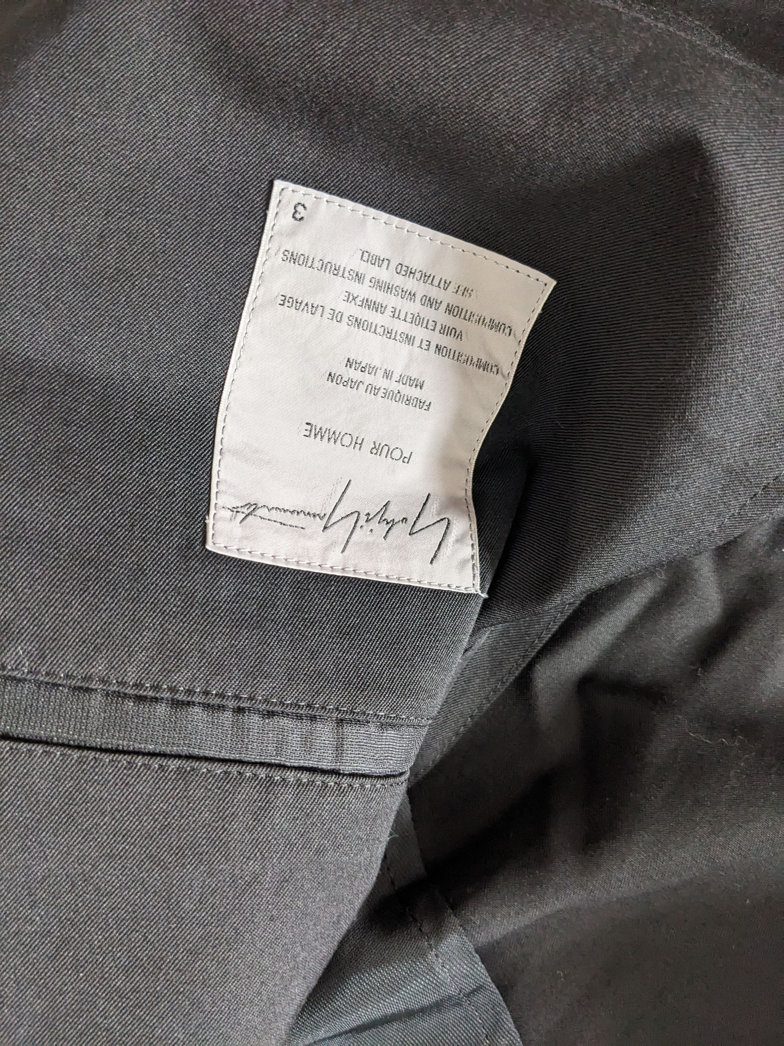 Yohji Yamamoto Yohji Yamamoto Homme SS00 Wool Gabardine Seatbelt Jacket Size 40R - 2 Thumbnail