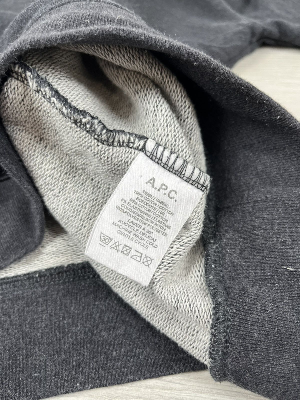 A.P.C. × Designer A.P.C. Basic Grey Crew Neck Sweatshirt Size US M / EU 48-50 / 2 - 9 Thumbnail