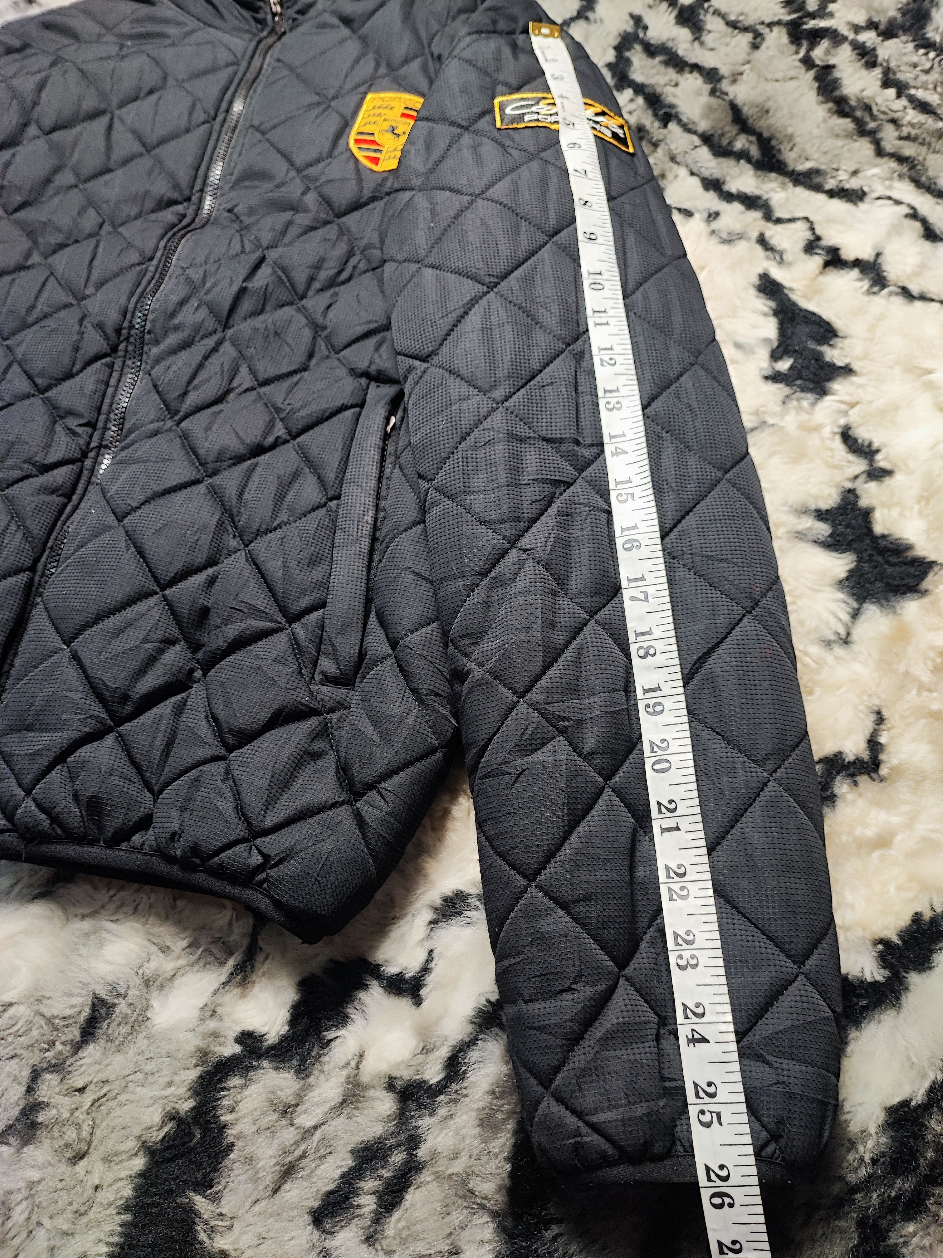 Porsche Design Vintage Porsche Carrera 911 Quilted Racing Jacket Fleece Size US L / EU 52-54 / 3 - 7 Thumbnail