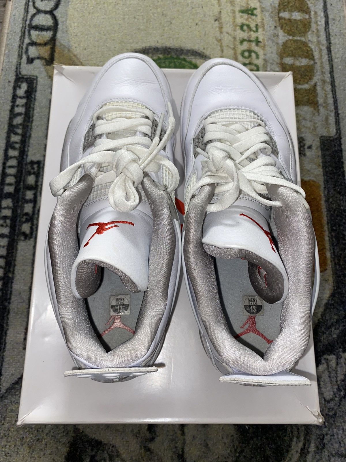Jordan Brand × Nike Jordan 4 Retro White Oreo (2021) ( Size US 13 / EU 46 - 7 Thumbnail