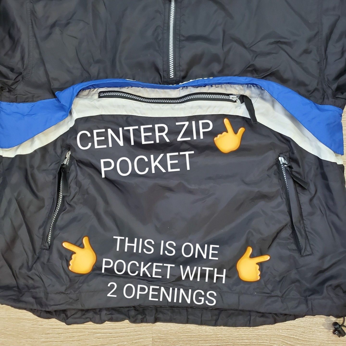 Champion × Vintage Vintage 90s CHAMPION Windbreaker Jacket Pullover 1/4 Zip Size US XL / EU 56 / 4 - 6 Thumbnail