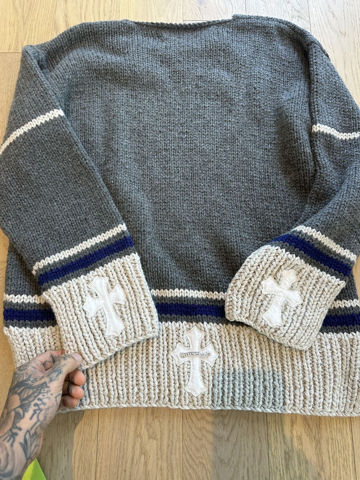 Chrome Hearts Chrome Hearts COZY Cashmere Cross Patch Sweater M L XL XXL Size US XL / EU 56 / 4 - 7 Thumbnail