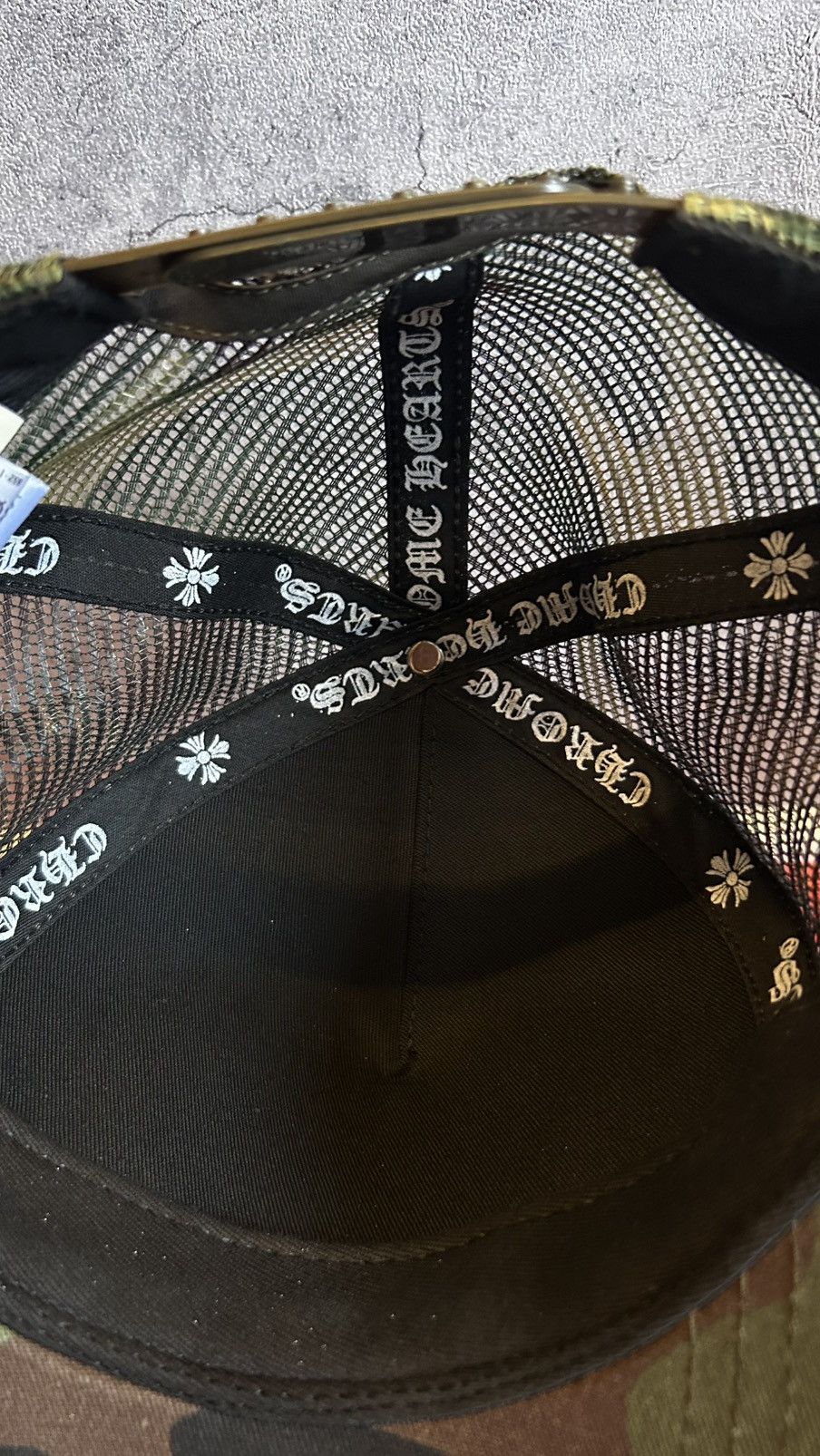 Chrome Hearts Chrome heart camo trucker hat Size ONE SIZE - 5 Thumbnail