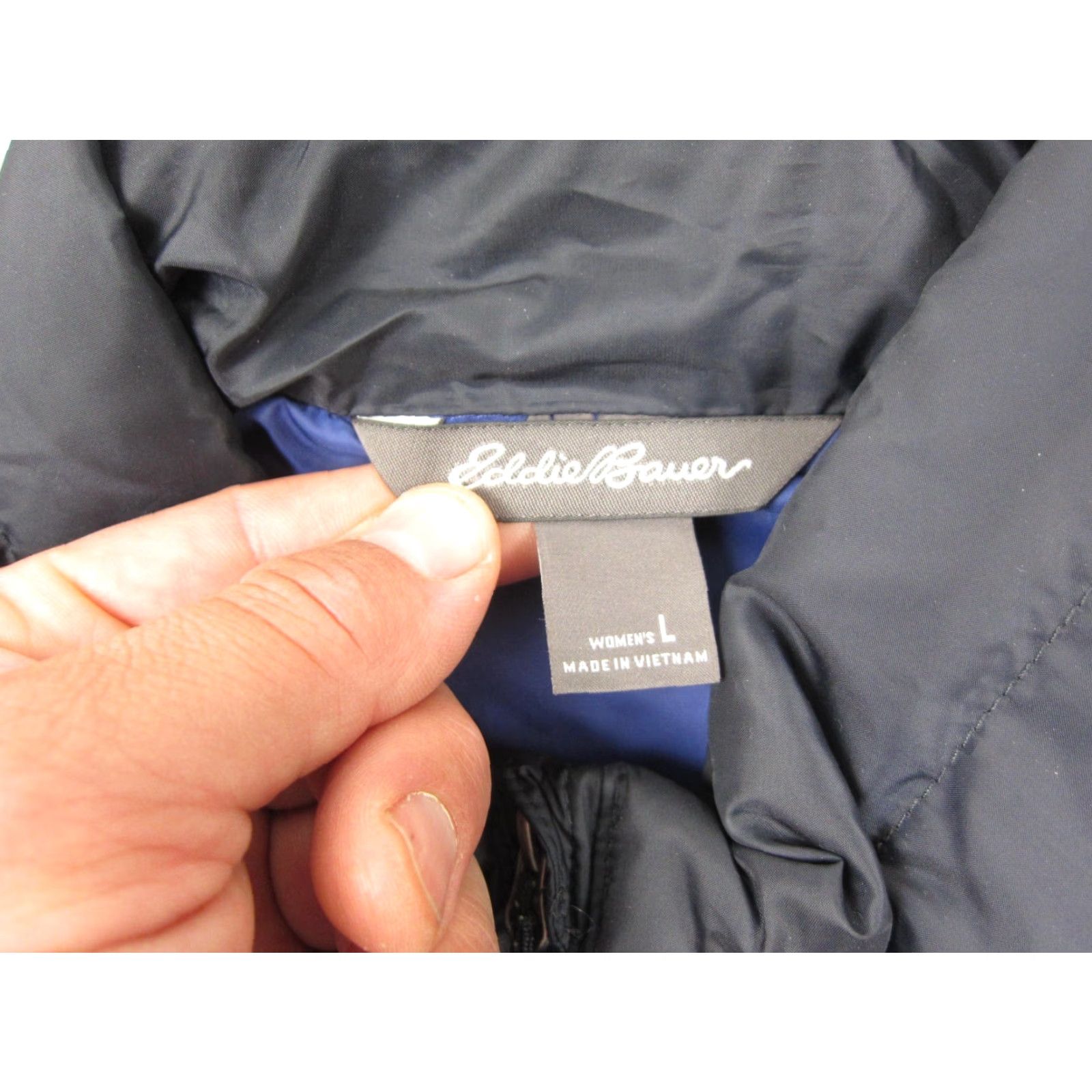 Eddie Bauer Eddie Bauer Puffer Vest Womens L Blue 650 Down Fill Quilted Sleeveless Zip Vest Size L / US 10 / IT 46 - 4 Thumbnail