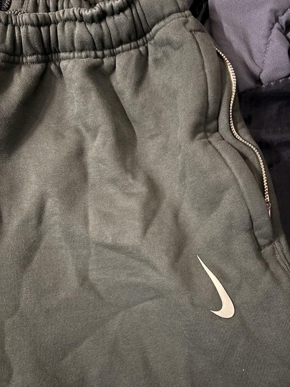 Billie Eilish × Nike × Vintage Nike x Billie Eilish Fleece Pants 'Sequoia/Mushroom' Size 34" / US 12 / IT 48 - 7 Thumbnail