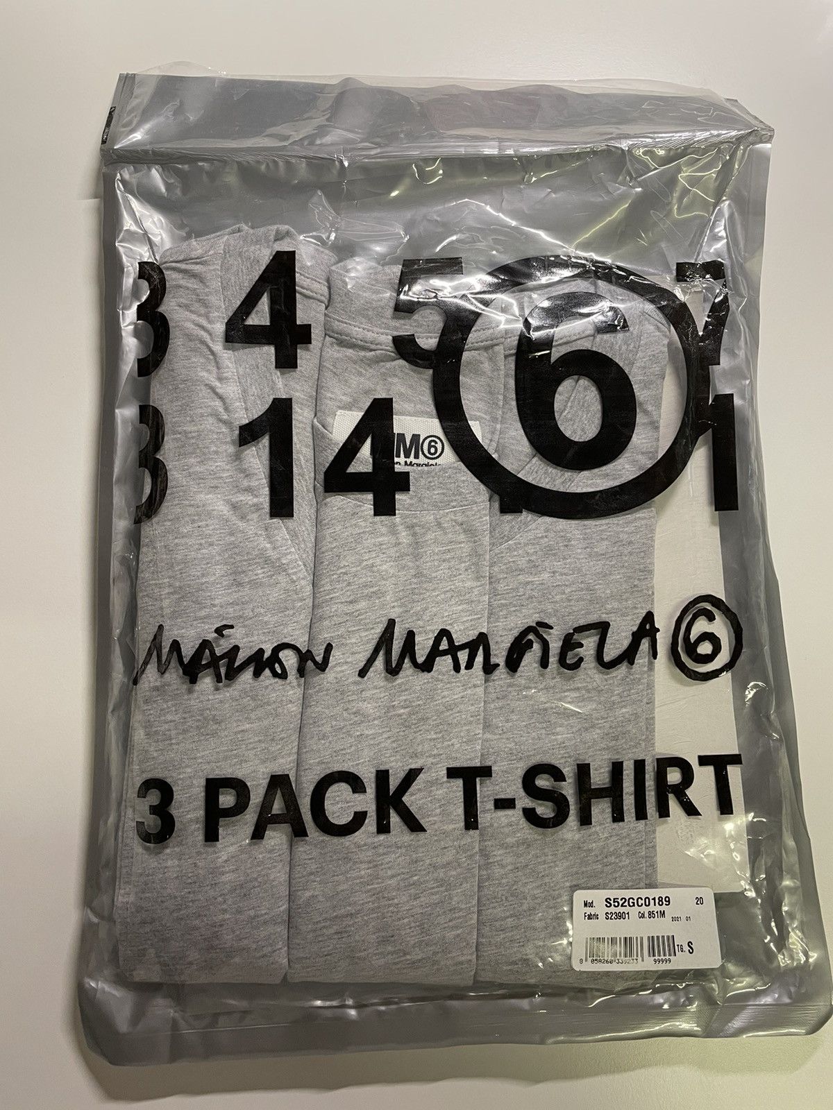 Maison Margiela MM6 Maison Margiela 3 Tee Pack (1416) Size US S / EU 44-46 / 1 - 1 Thumbnail
