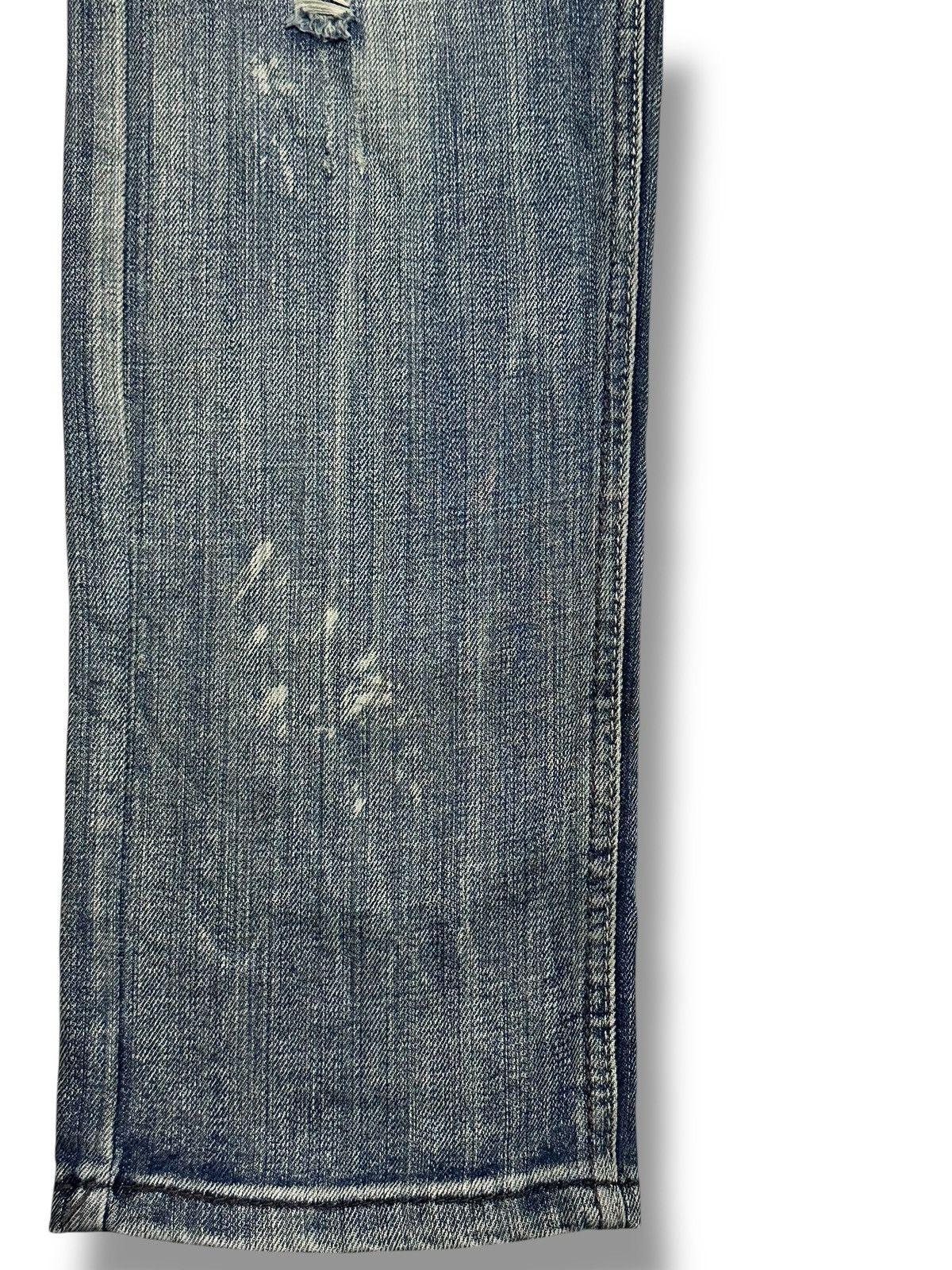 Jean Retro Man No13 Lot 1988 Distressed Painted Straight Loose Size US 34 / EU 50 - 11 Thumbnail