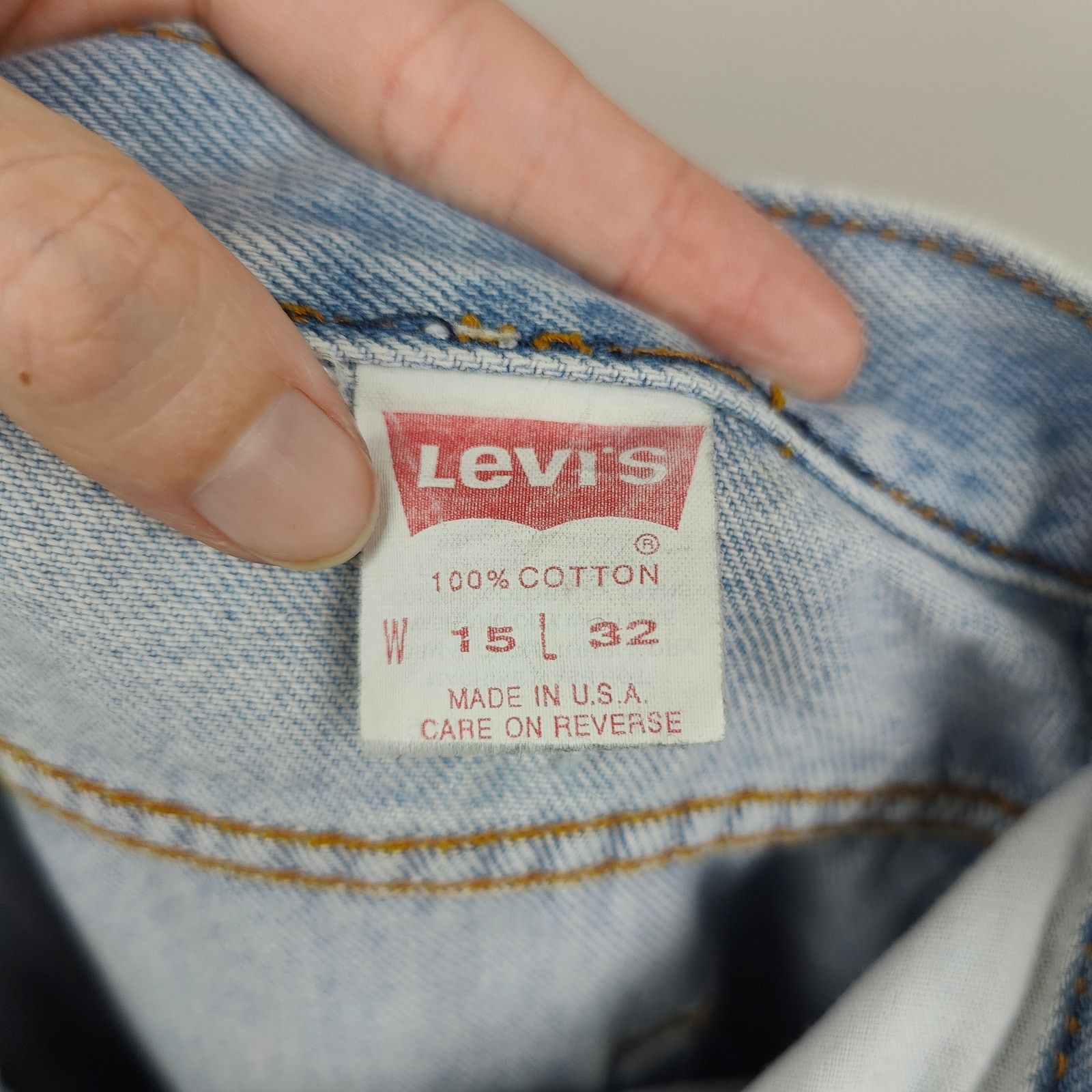 Levi's Vintage Levis 511 Jeans Womens 15x32 Light Wash High Size 32" / US 10 / IT 46 - 8 Thumbnail