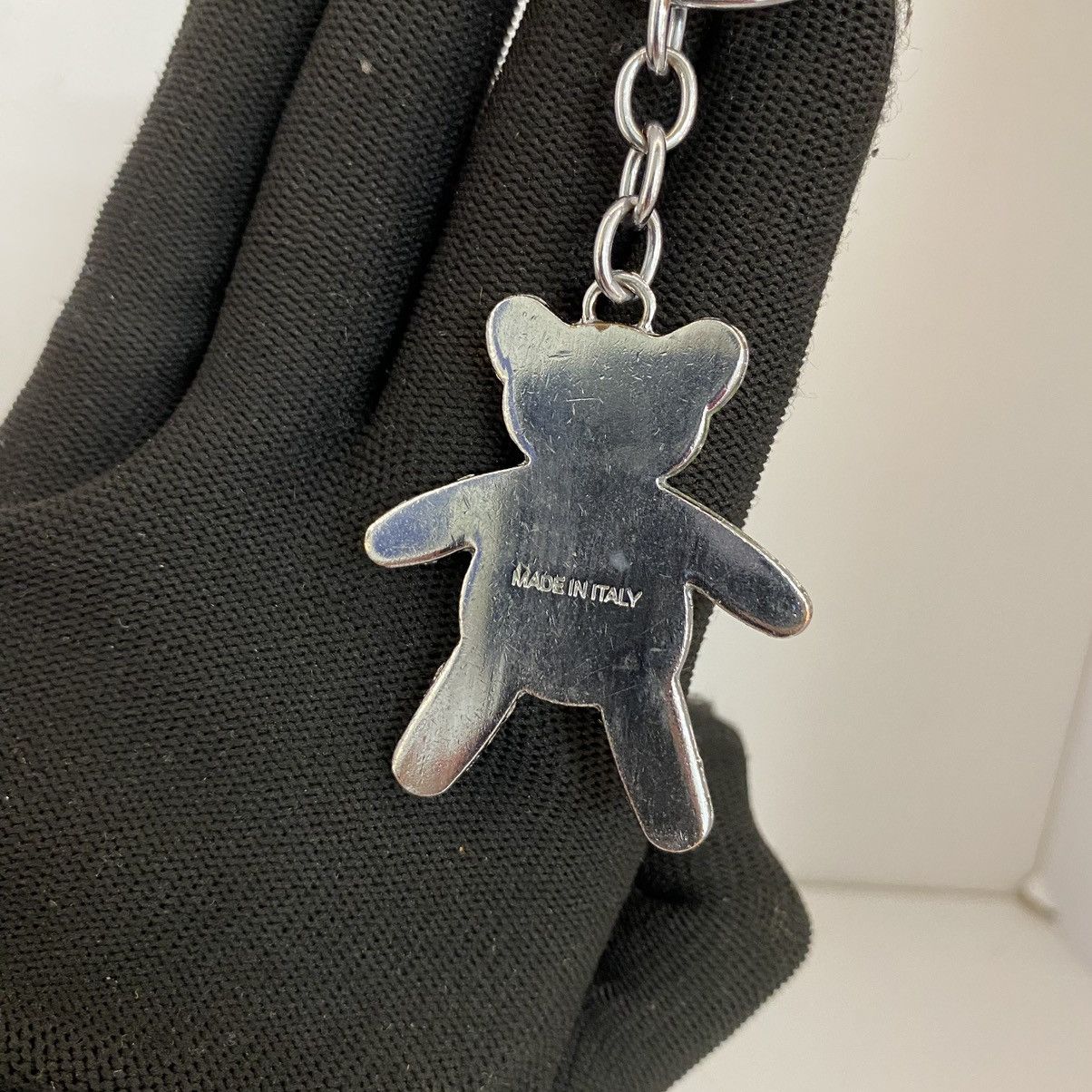 Prada Teddy Bear Prada Logo Metal Keyring Key Holder Keychain Size ONE SIZE - 3 Thumbnail