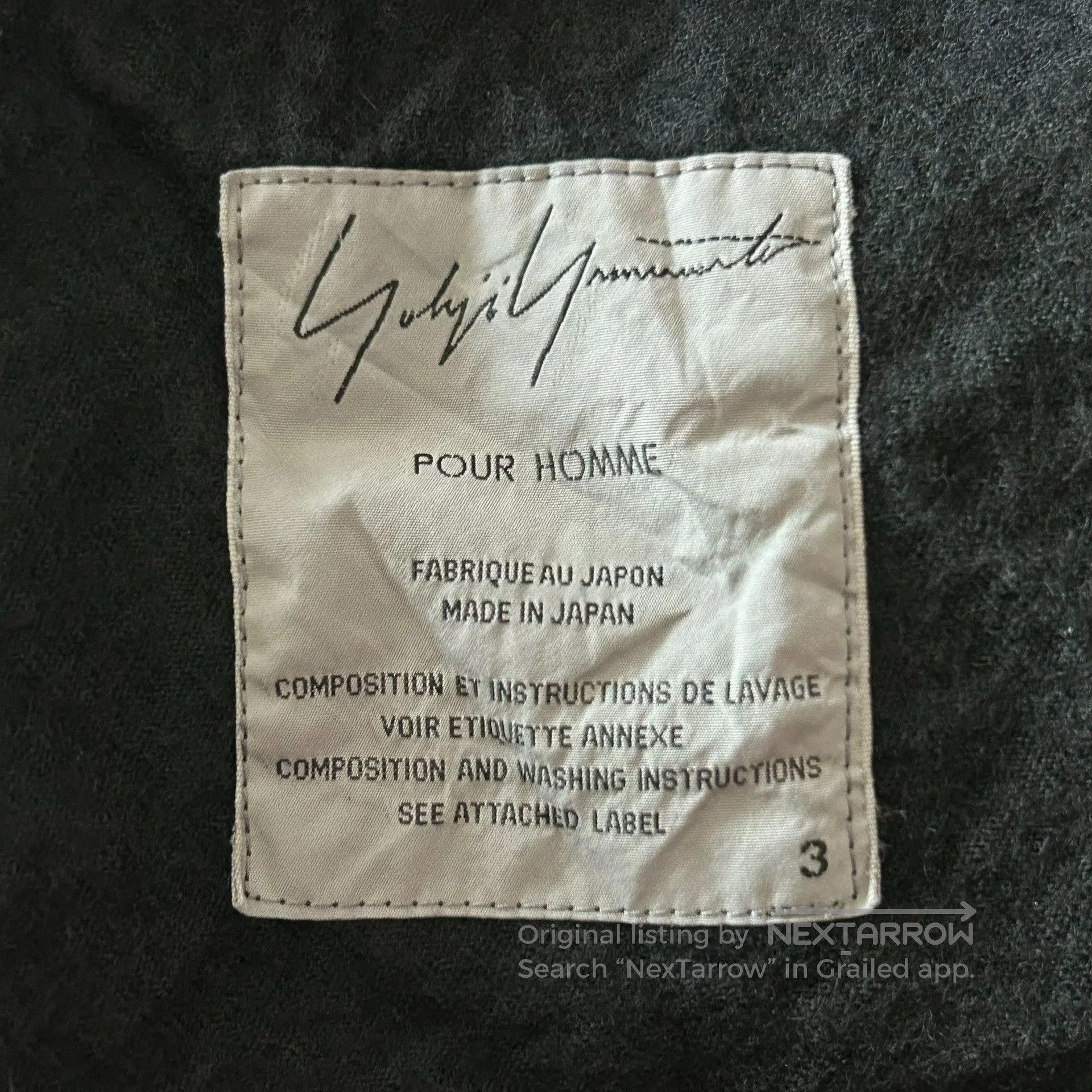Yohji Yamamoto Yohji Yamamoto Two. Size US L / EU 52-54 / 3 - 8 Thumbnail
