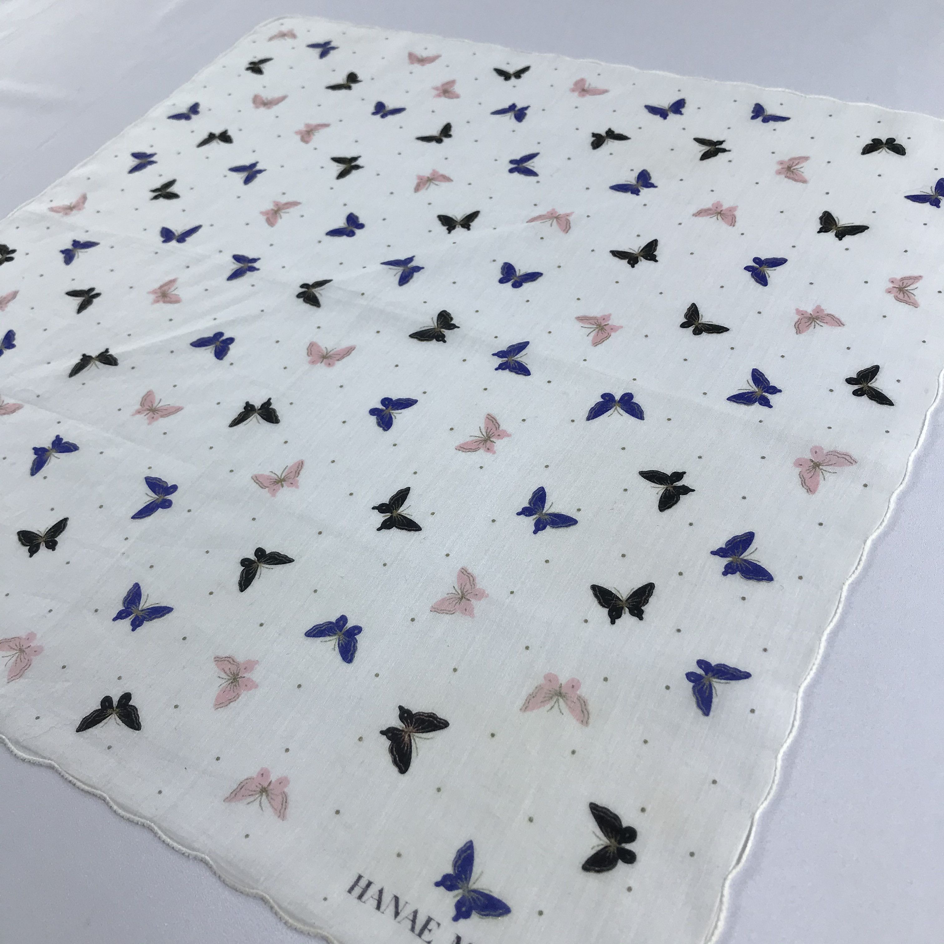 Hanae Mori Hanae Mori Handkerchief Neckerchief Bandana H1104 Size ONE SIZE - 4 Thumbnail