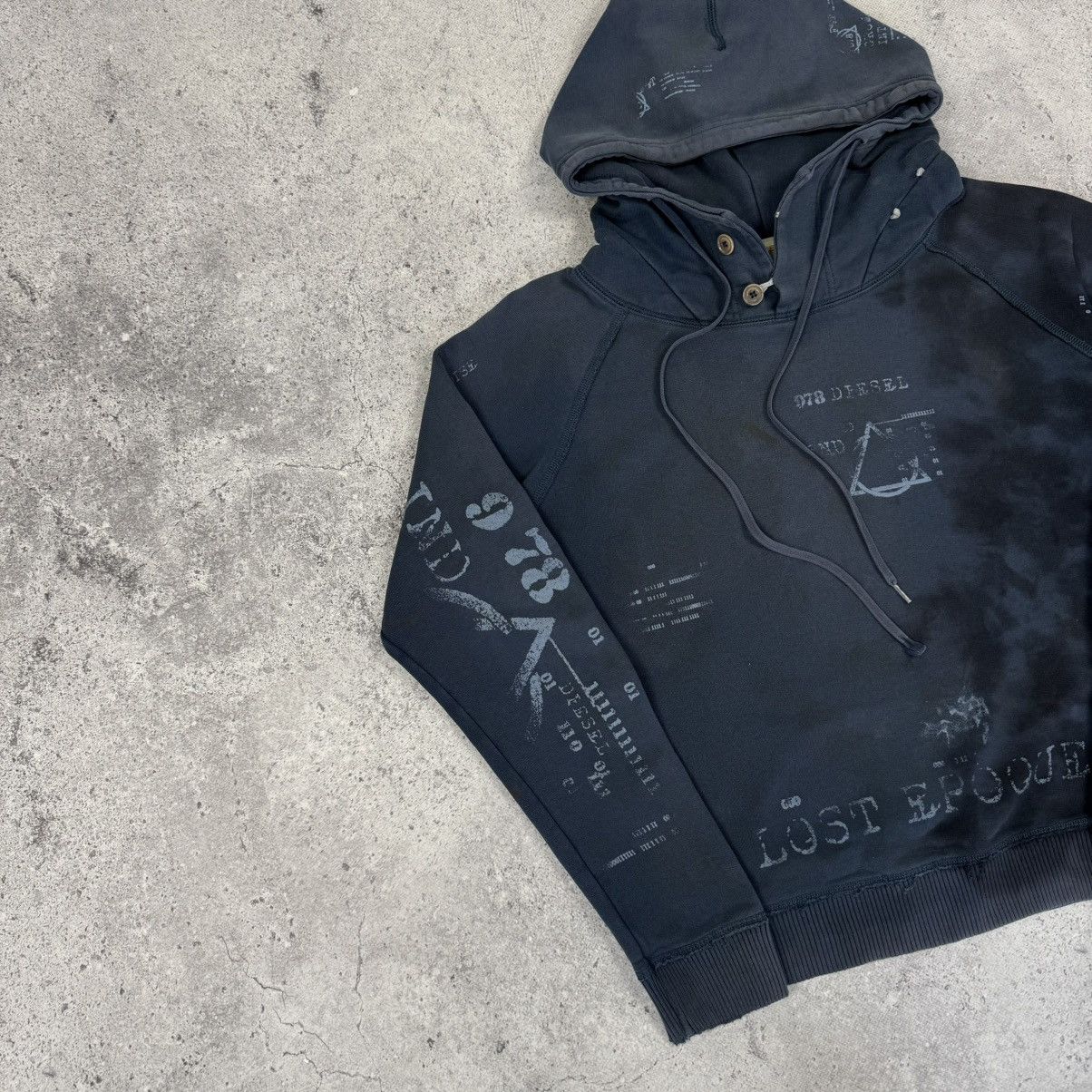 Diesel × Vintage Vintage Diesel Y2K Crazy Hoodie Size US M / EU 48-50 / 2 - 5 Thumbnail