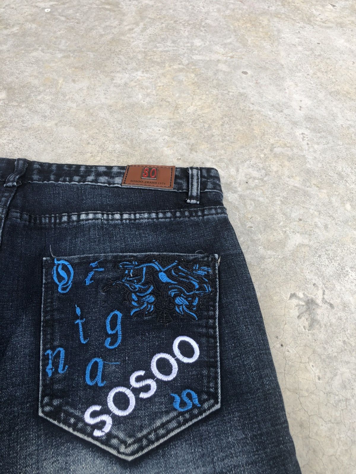 Who Decides War Sosoo Patchwork Jeans Distressed Jeans Size US 32 / EU 48 - 16 Thumbnail