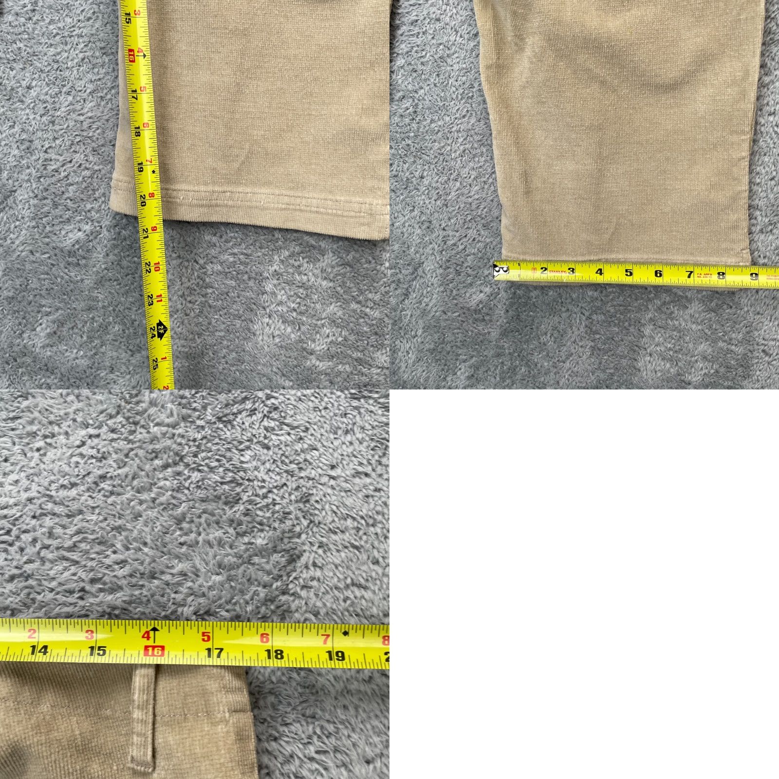Ocean Pacific VTG OP Ocean Pacific Pants Womens Capri Corduroy Beige 13 Cotton Spandex Stretch Straight Inseam 21in Casual Travel Workwear Mens Womens Girls Boys Size 34" / US 12 / IT 48 - 9 Thumbnail