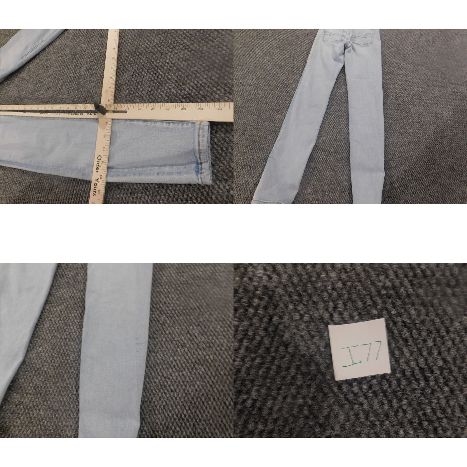 American Eagle Outfitters American Eagle Womens 0 High Rise skinny blue Jeggings Size 25" / US 0 / IT 36 - 8 Thumbnail