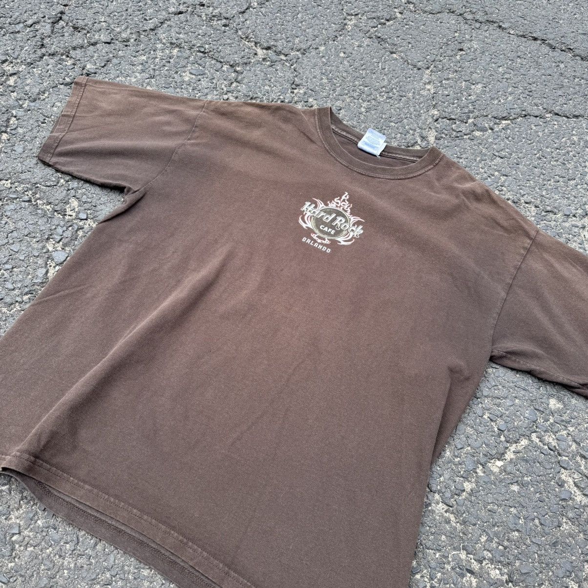 Hard Rock Cafe Vintage Hard Rock Cage Orlando USA Dragon Washed Tee 90s Size US XL / EU 56 / 4 - 10 Thumbnail