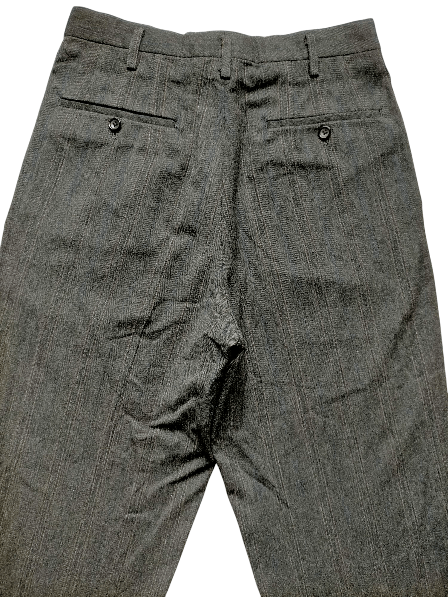 Yohji Yamamoto Y's for men Yohji Yamamoto Wool Wide Stripe Trouser Pants Size US 30 / EU 46 - 9 Thumbnail