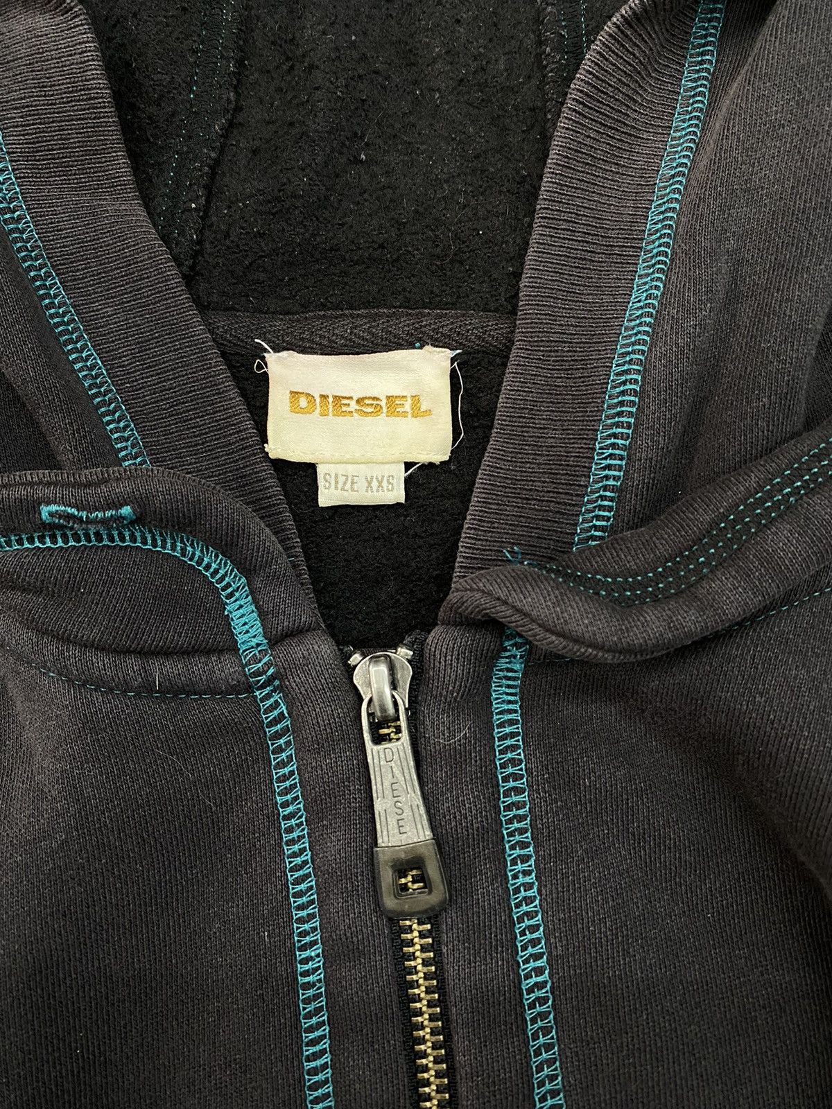 Diesel × Vintage Diesel stitch blue hoodie ifsixwasnine style Size US S / EU 44-46 / 1 - 5 Thumbnail