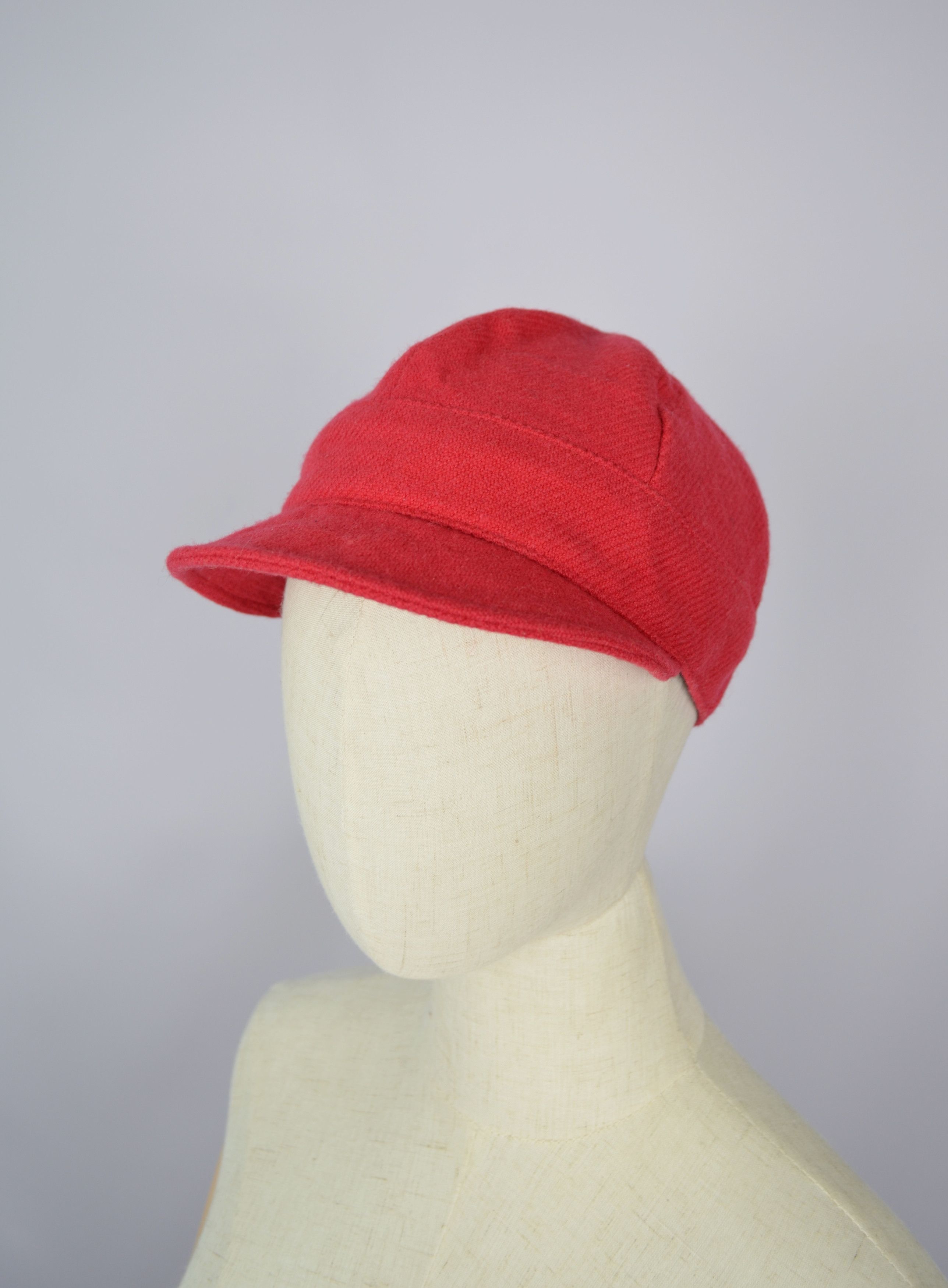 Womens Burberry Wool/Cashmere Pink/Red Beret Hat Size M