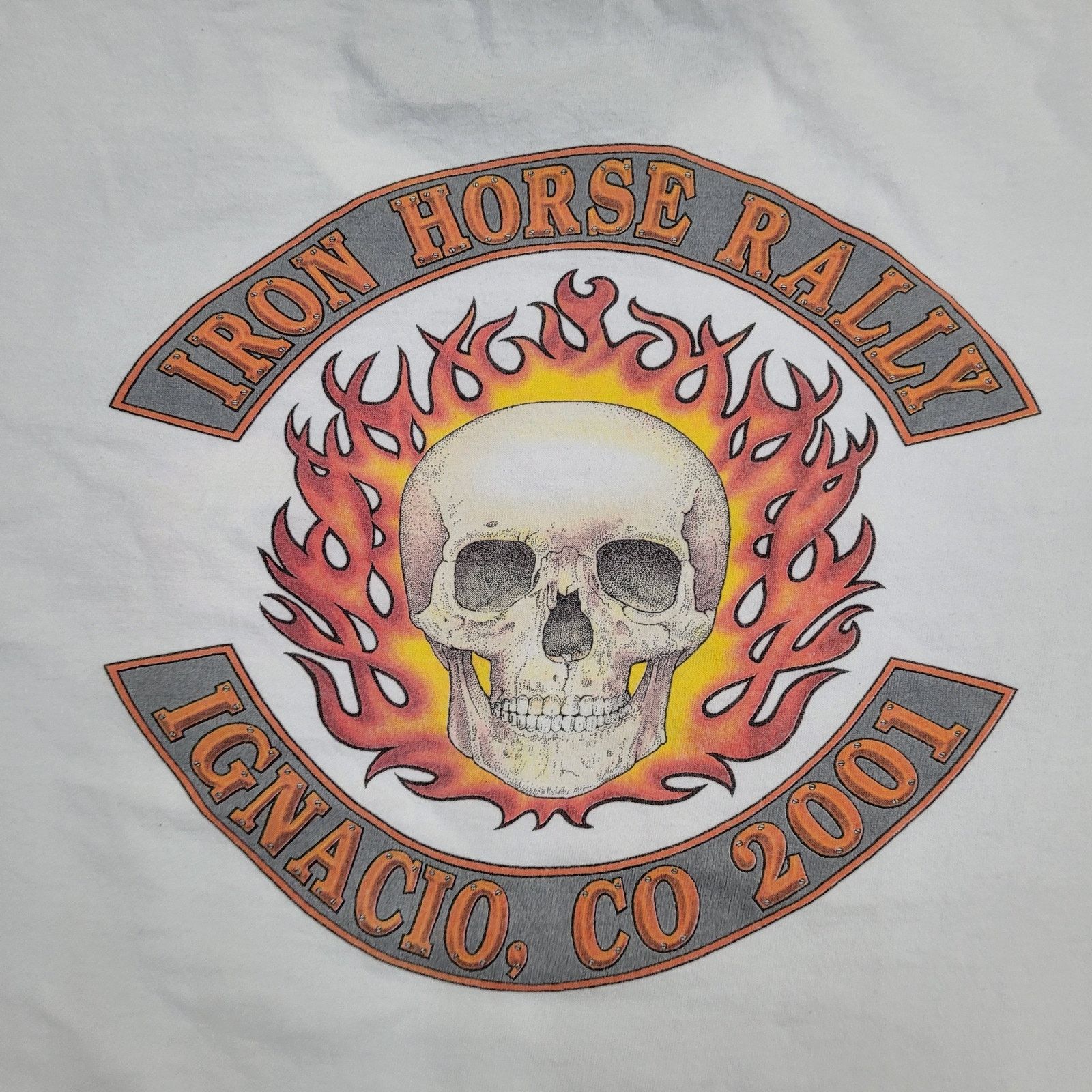 All Sport Vintage 2001 Iron Horse Rally Shirt Medium 20x26 Skull Biker Size US M / EU 48-50 / 2 - 7 Thumbnail