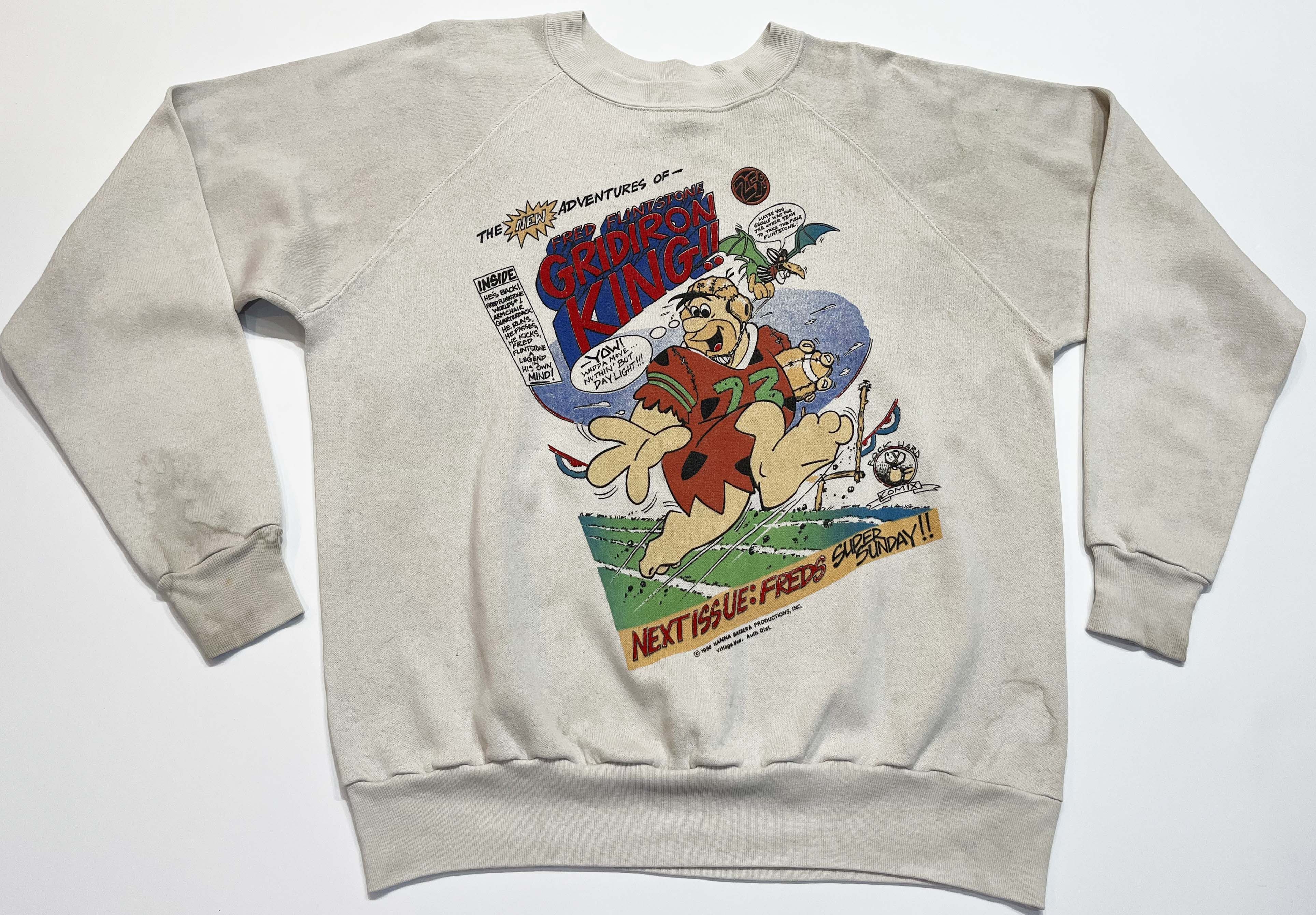 Vintage Vintage Pro Knit 1986 The Flintstones Crewneck Sweatshirt Size US L / EU 52-54 / 3 - 1 Thumbnail