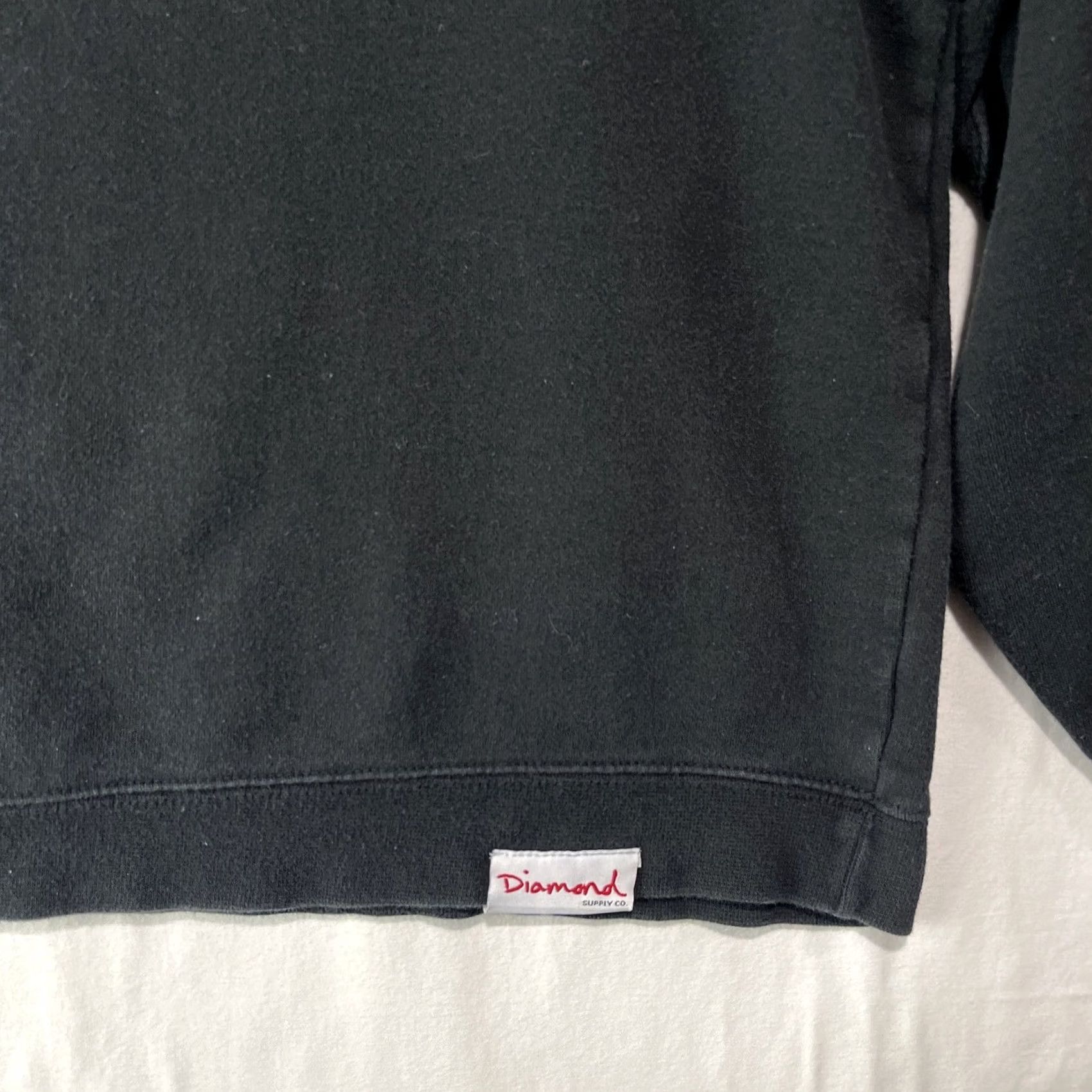 Diamond Supply Co. Diamond Supply Co Sweatshirt Womens Medium Diamant Paris Pullover Crew Black Cotton Blend Fleece Logo Beach Sports Winter Fall Spring Kid? Size M / US 6-8 / IT 42-44 - 3 Thumbnail