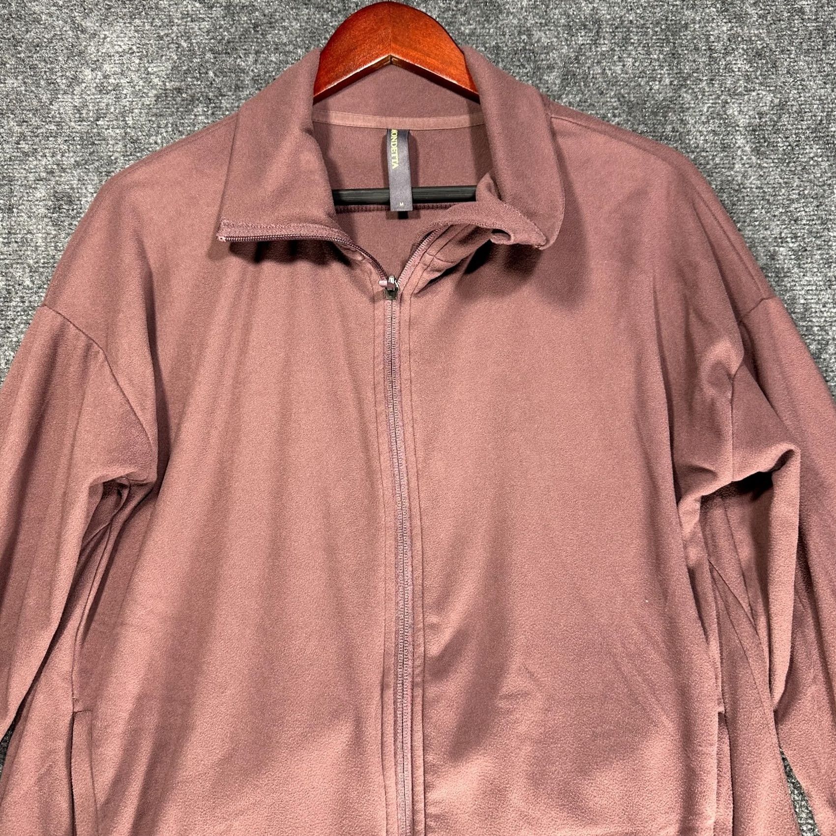 Vintage MONDE TTA Full Zip Sweatshirt Womens M Purple Stretch Pockets Jacket Size M / US 6-8 / IT 42-44 - 4 Thumbnail